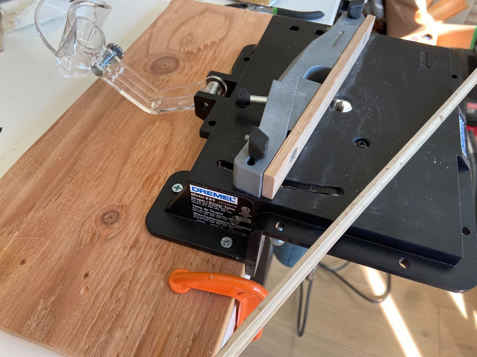 231 Portable Rotary Tool Shaper and Router Table - Woodworking Attachment - Perfect for Sanding, Shaping, and Trimming Edges customer photo 1