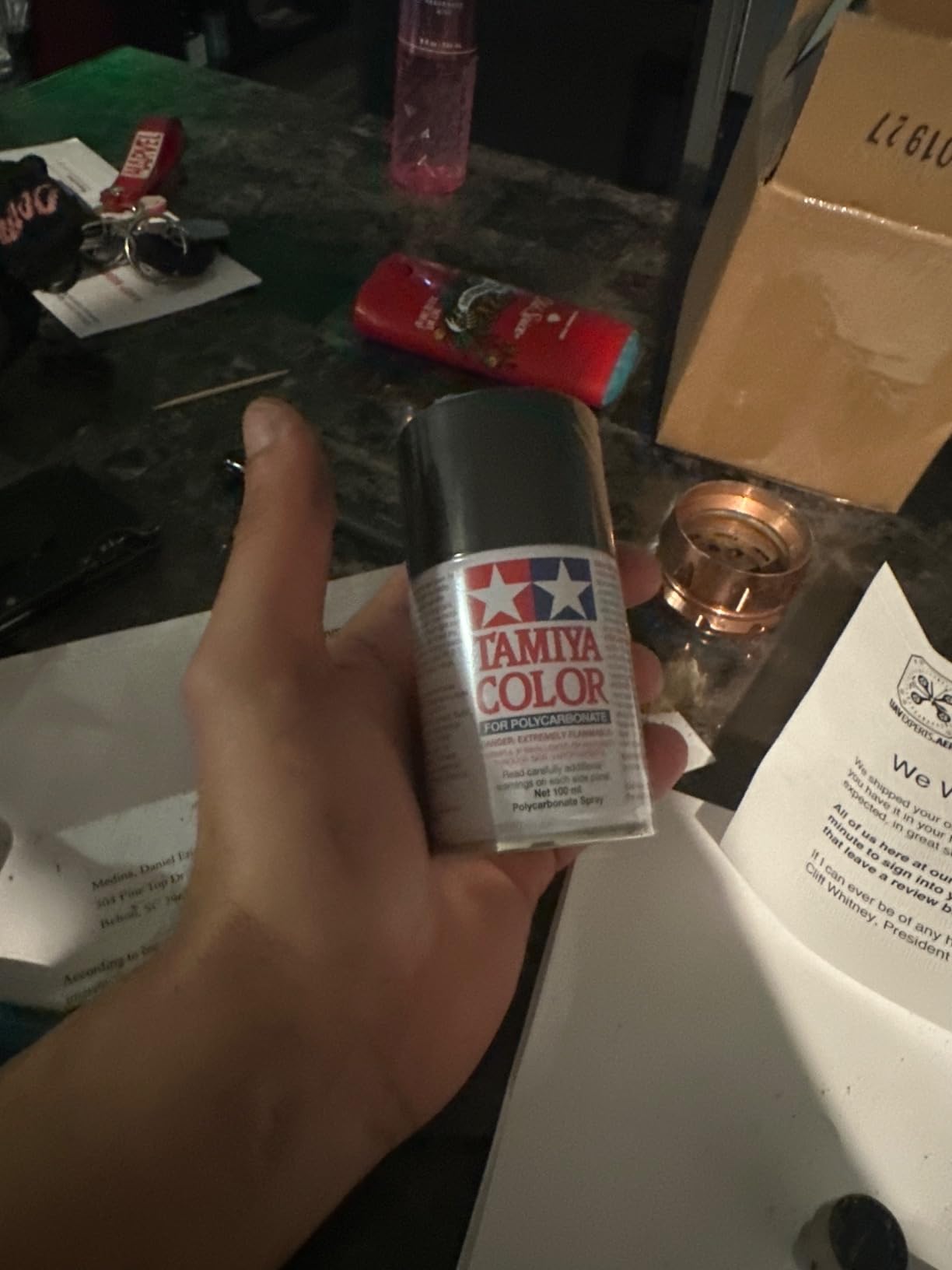 Tamiya 86005 PS-5 Polycarbonate Spray Paint, Black customer photo 2