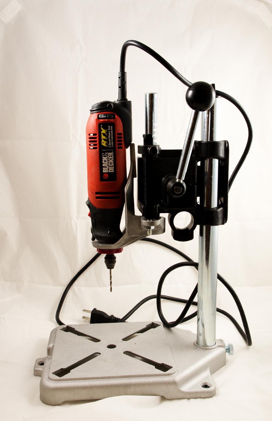 1097 ToolStand - Variable Speed Drill Press Stand (compatible with Dremel). Rotary Tool Not Included, Black customer photo 2