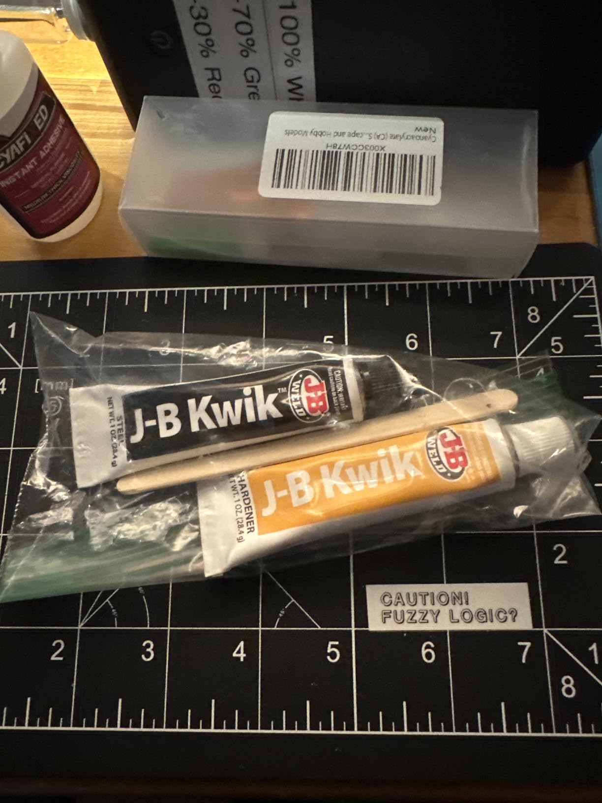 J-B Weld 8276 KwikWeld Quick Setting Steel Reinforced Epoxy - Dark Grey 2 oz customer photo 1