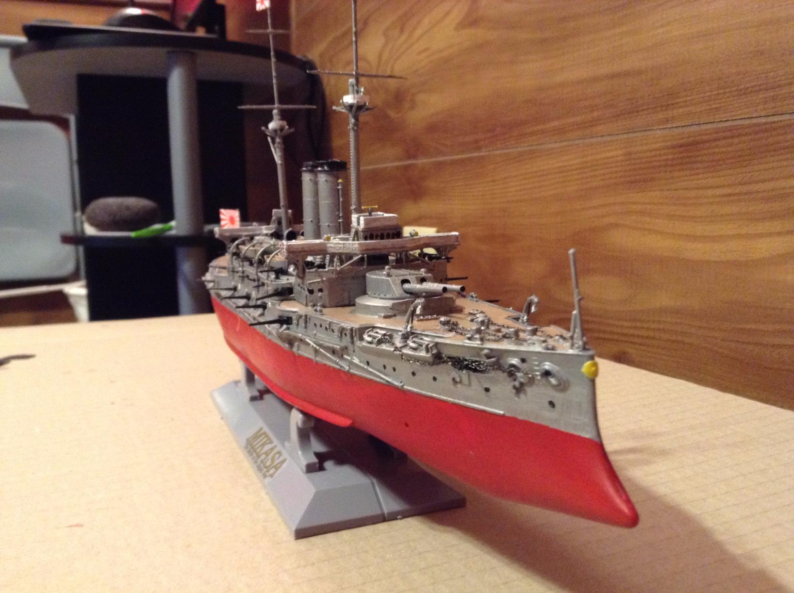 Hasegawa Z21 1/350 Japanese Navy Battleship Mikasa Battle of Japan Plastic Model customer photo 1