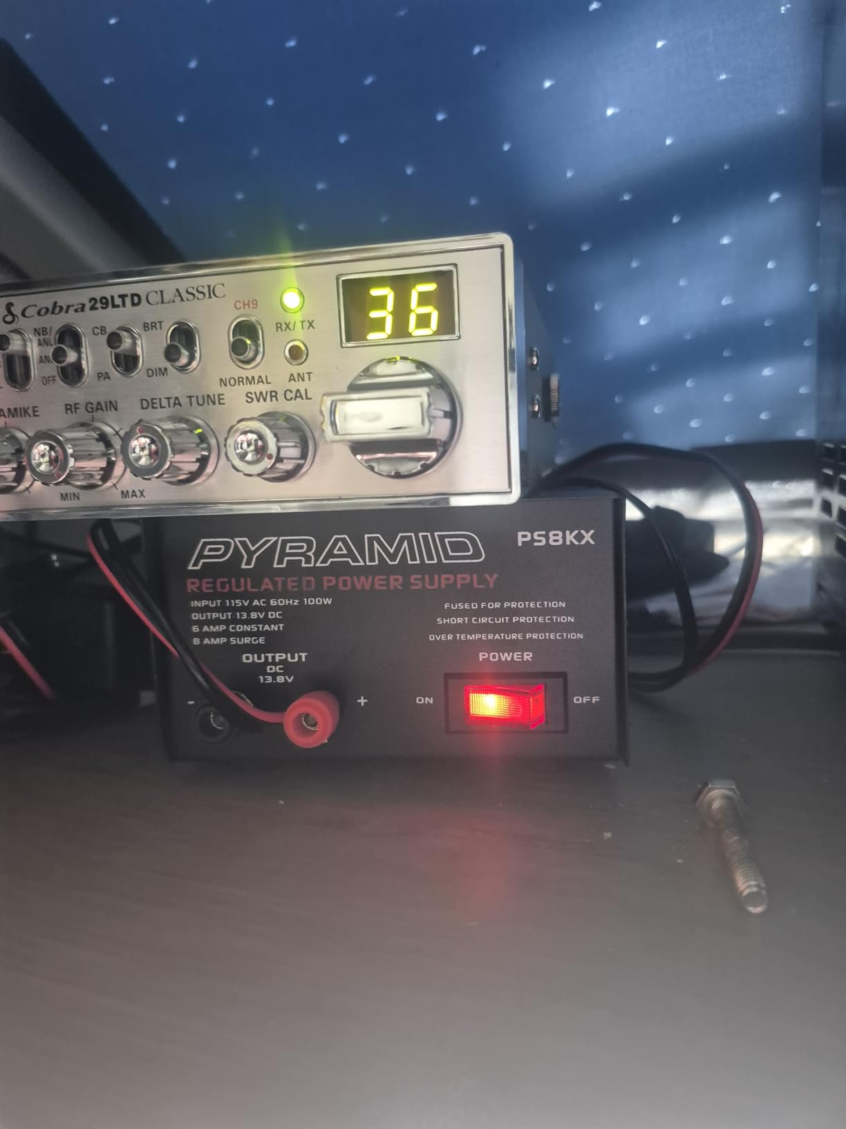 Pyramid Universal Compact Bench Power Supply - 6 Amp Linear Regulated Home Lab Benchtop AC-to-DC 12V Converter w/ 13.8 Volt DC 115V AC 100 Watt Power Input, Screw Type Terminals - Pyramid PS8KX customer photo 1