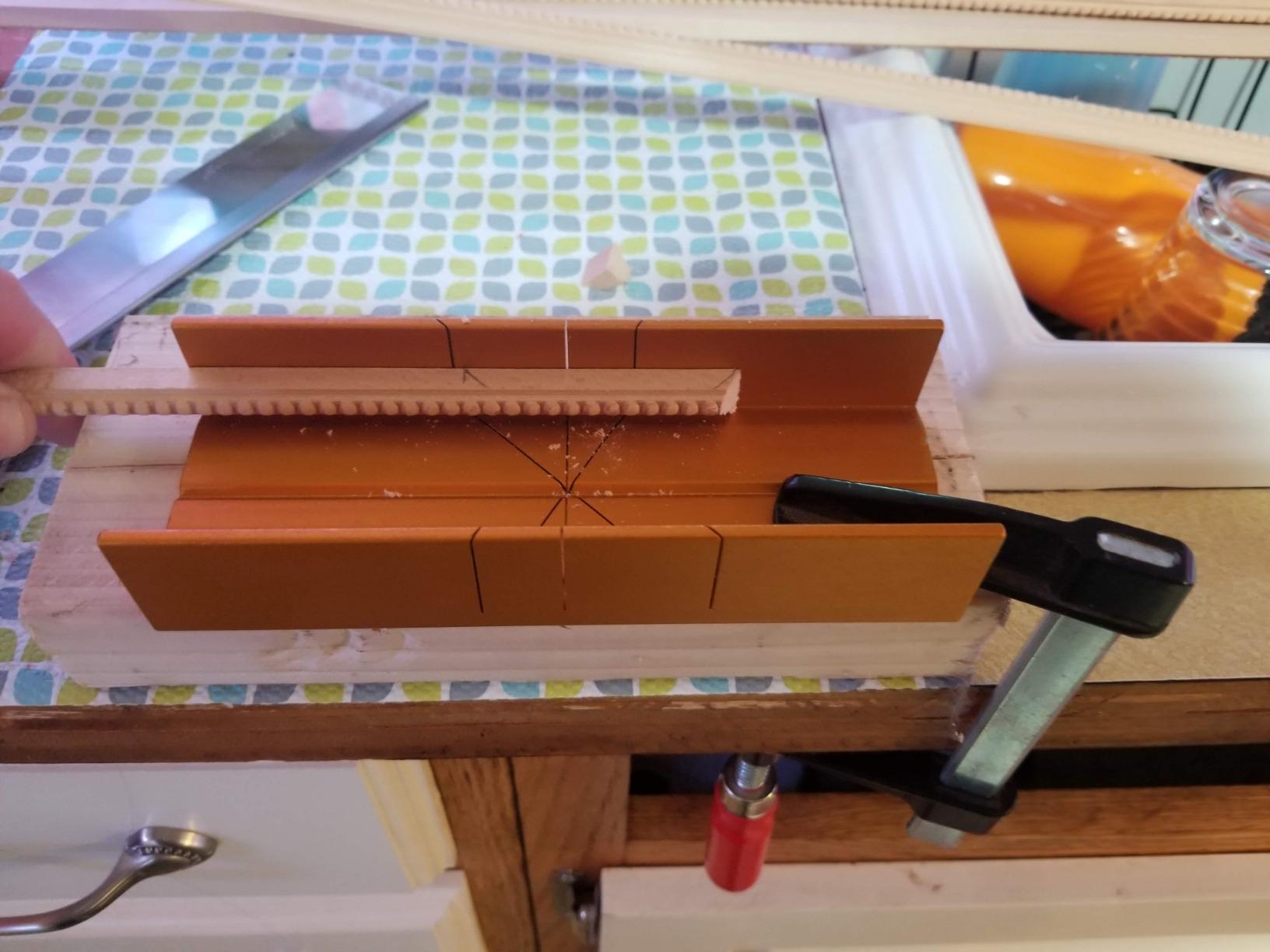 Olson Saw 35-241 Fine Kerf Saw 35-550 42 tpi with Aluminum Thin Slot Miter Box, Slot Size .014-Inch, Slot Angles 45, 60, 90, Cutting Depth 7/8-Inch customer photo 1