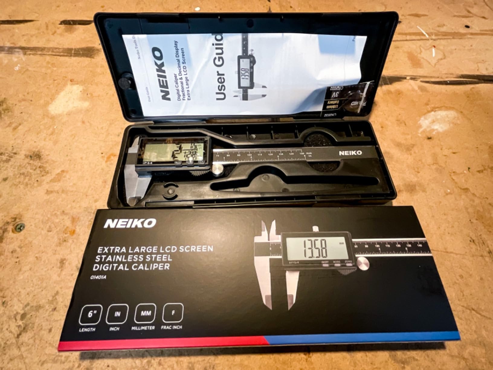 NEIKO 01407A Electronic Digital Caliper Measuring Tool, 0 - 6 Inches Stainless Steel Construction with Large LCD Screen Quick Change Button for Inch Fraction Millimeter Conversions customer photo 2
