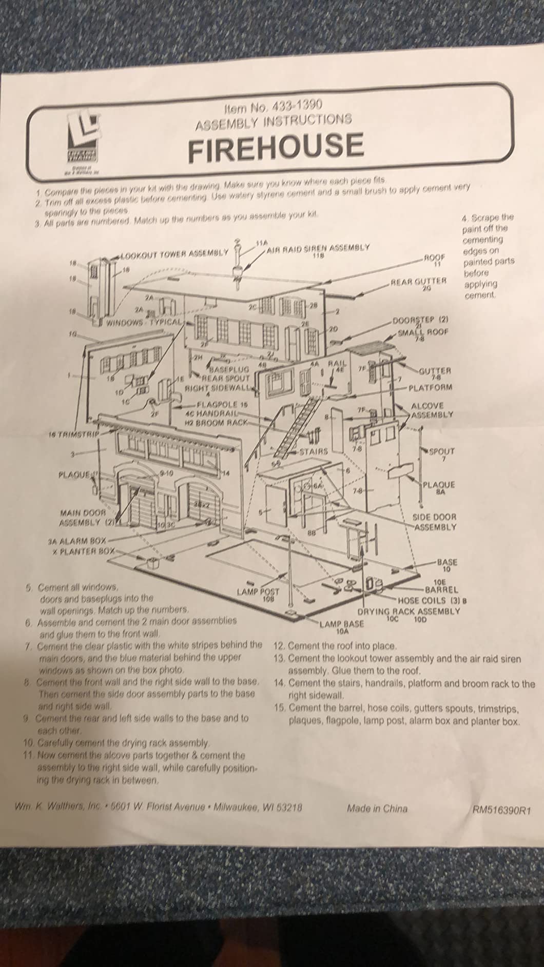 Life-Like Trains HO Scale Building Kits - Fire House customer photo 3
