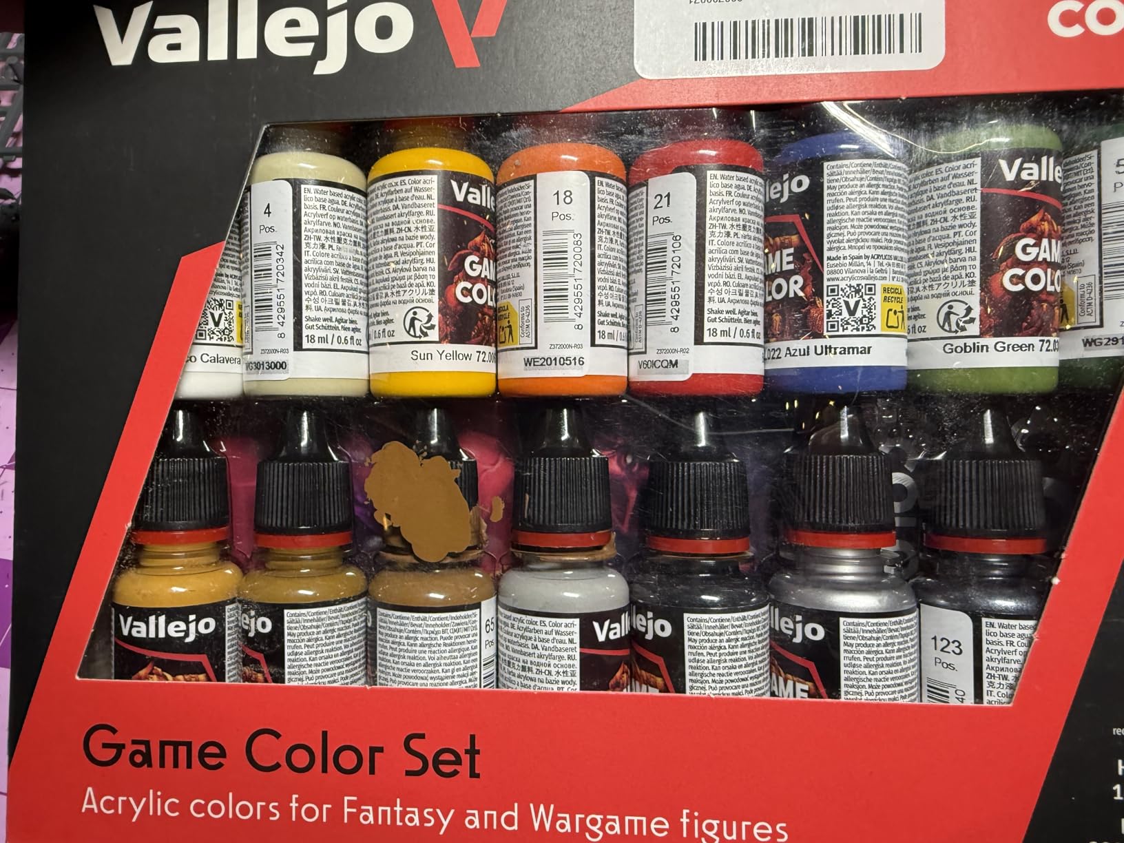 Vallejo - Game Color Introduction Set | Starter Set for Fantasy and Wargame Figures | 16 Bottles x 18 ml (0.60 fl.oz.) customer photo 5