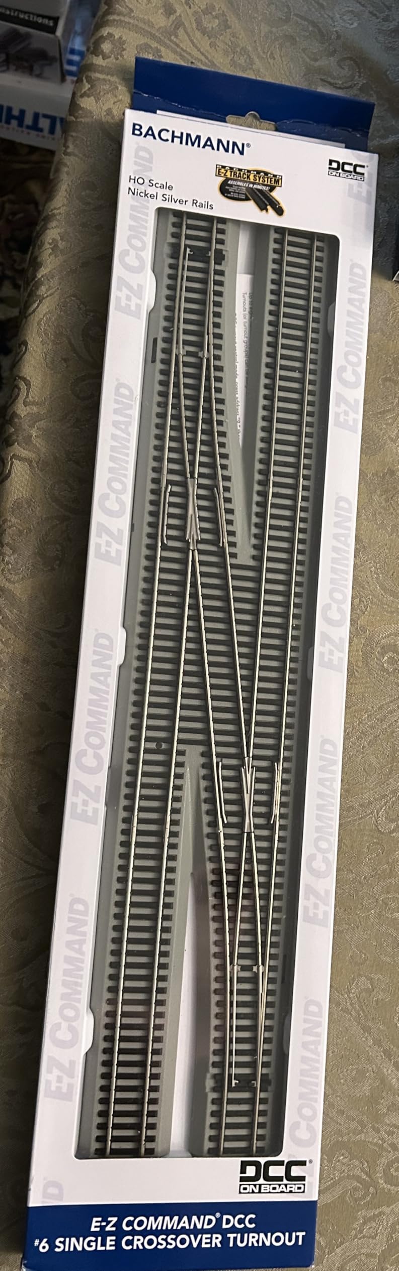 Bachmann Trains - E-Z Command DCC Equipped #6 Single Crossover Turnout - Left customer photo 1