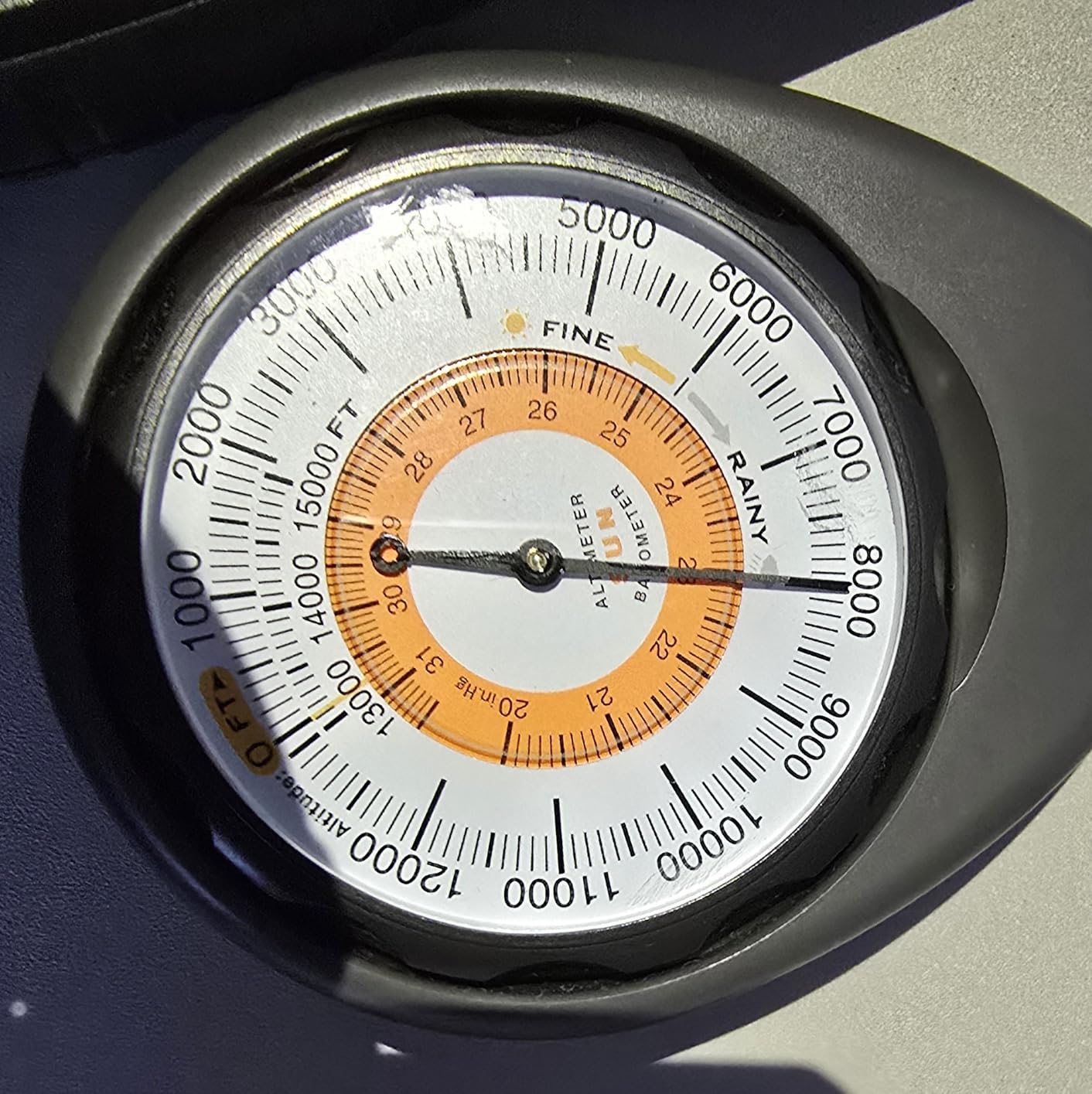 Sun Company Altimeter 203 - Battery-Free Altimeter and Barometer | Weather-Trend Indicator with Rugged ABS Case and Lanyard | Reads Altitude from 0 to 15,000 Feet customer photo 1