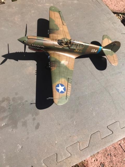 Hasegawa 1/32 P-40E Warhawk Texas Longhorn with Pilot Figure, Drop Tank and 500Ib Bomb customer photo 9