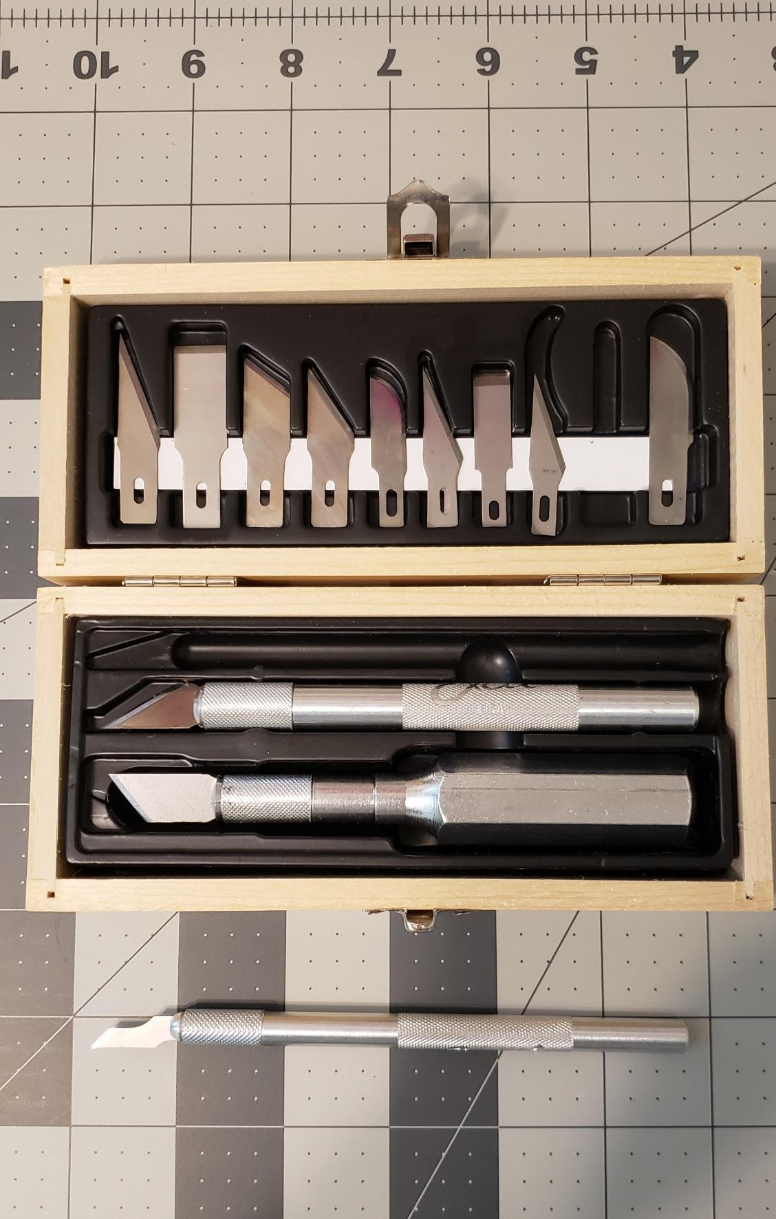 Excel Blades Craftsmen Set, 13-Piece Precision Craft Knife Set With Case - Includes Light To Heavy Duty Handles And Assorted Blades For Crafting, Scrapbooking, DIY, And Precision Cutting customer photo 2