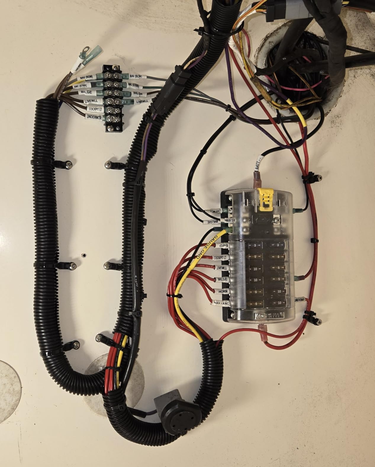 Blue Sea Systems 5026 ST Blade Fuse Block 12 Circuit with Ground and Cover, 100 Amps customer photo 1