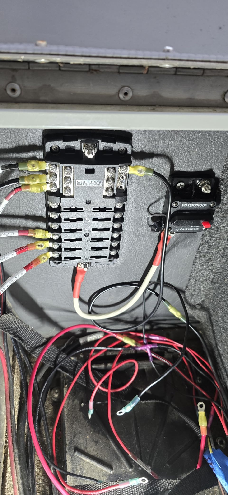 Blue Sea Systems 5026 ST Blade Fuse Block 12 Circuit with Ground and Cover, 100 Amps customer photo 2