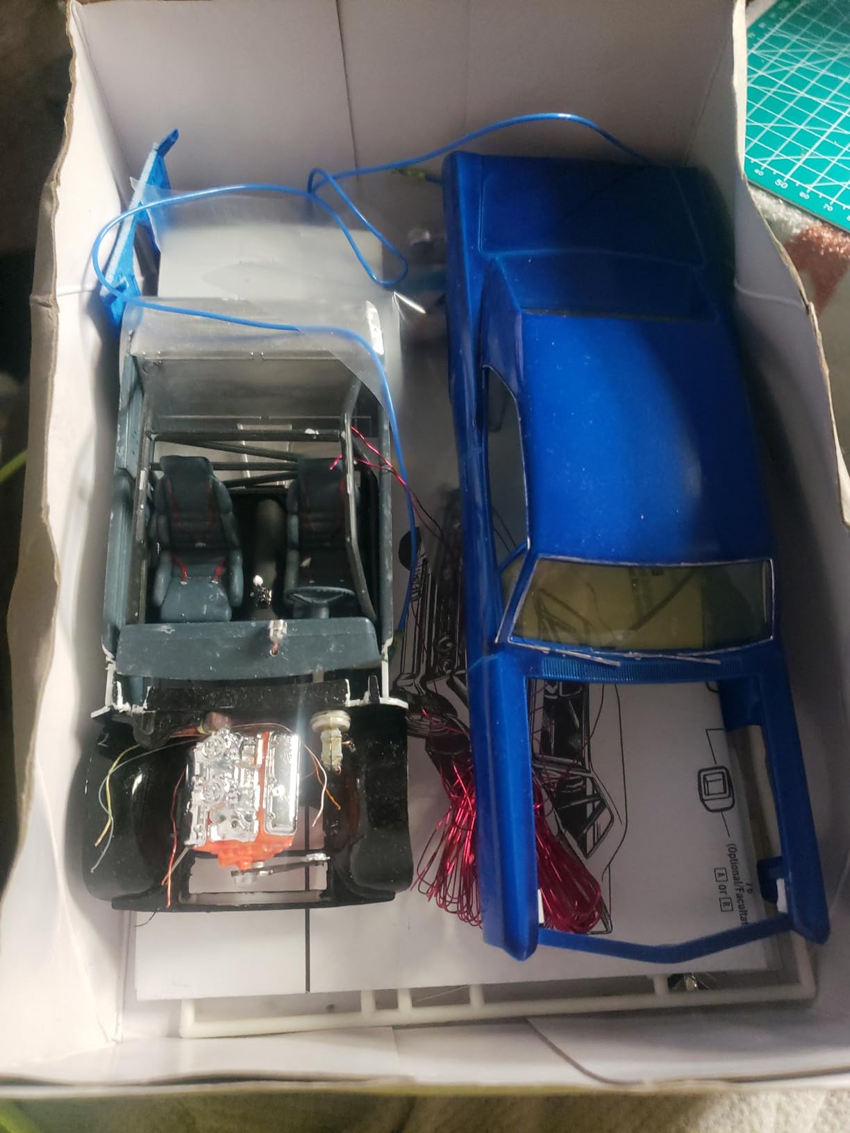 MPC: 1:25 Scale Model Kit - 1967 Pontiac GTO - Blue, 85+ Parts - Skill Level 2 customer photo 1