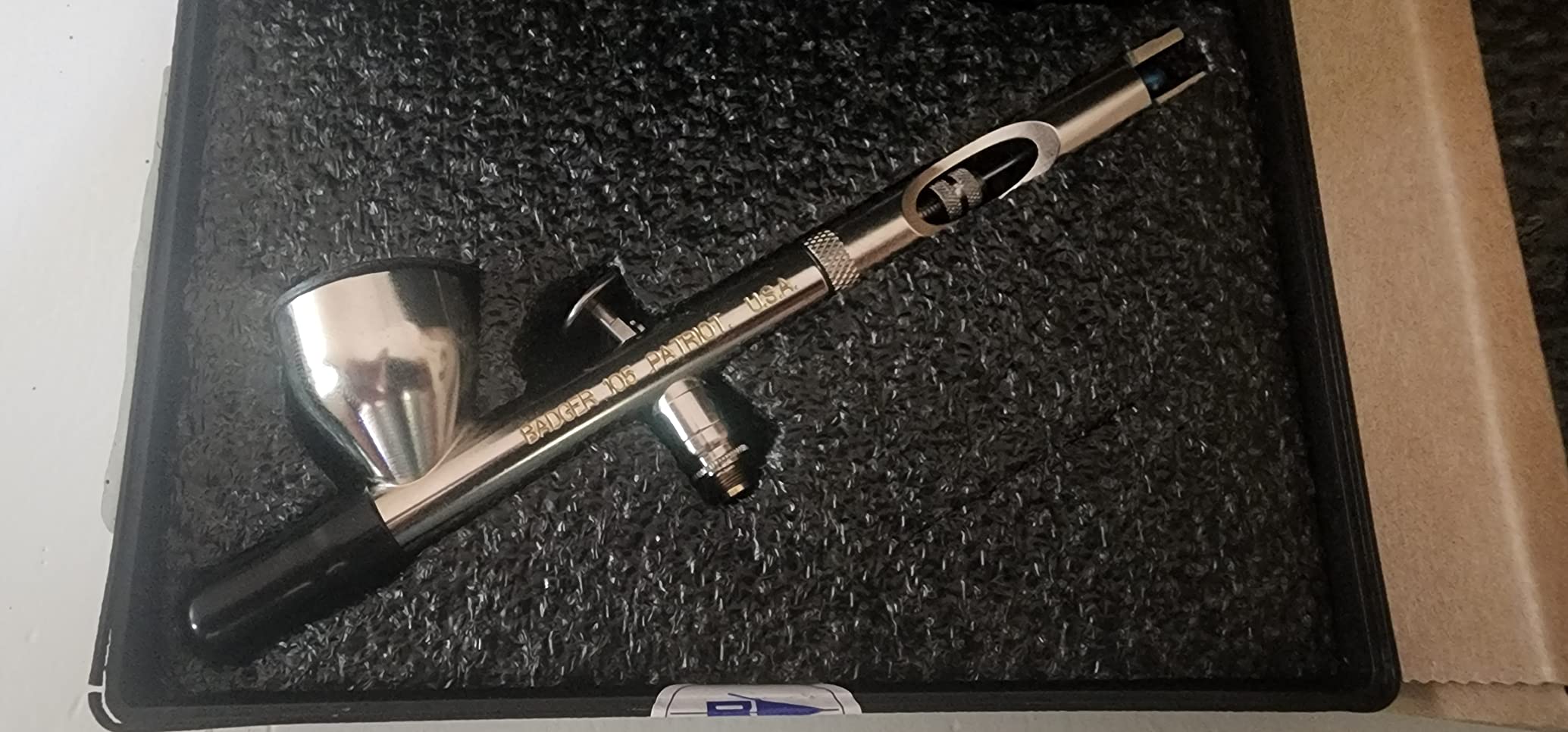 Badger Air-Brush Co. Model 105 Patriot Fine Gravity Airbrush, Stainless Steel customer photo 1