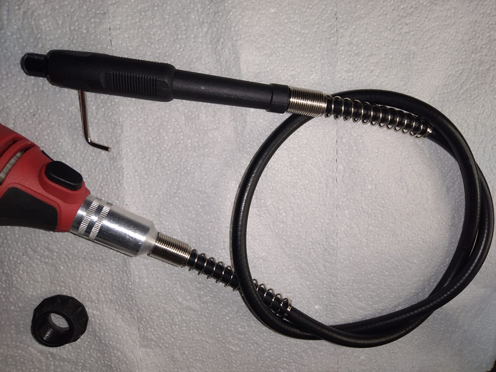 TEMO 42 Inch (1 Meter) Flexible Flex Shaft Polishing Chuck for Dremel and Compatible Rotary Grinder Tool customer photo 1