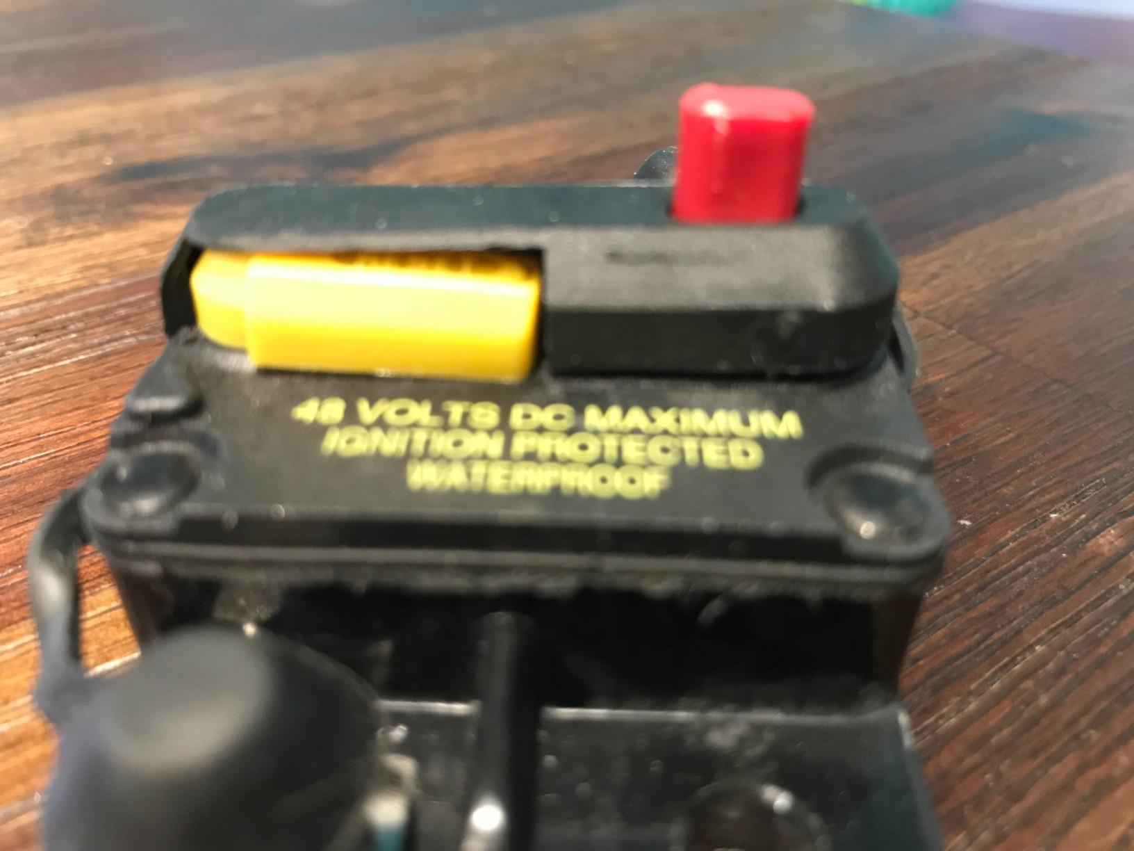 Blue Sea Systems 7187 285 Series Thermal Circuit Breakers, Surface Mount, 48V DC, 100A customer photo 1