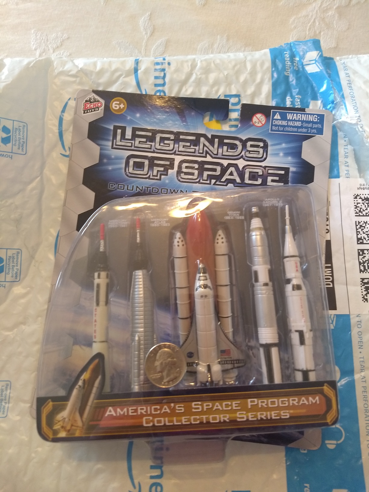 Spaceship Rocket Set - 5 Piece Space Program NASA Collector's Set - Mercury, Gemini, Apollo, Saturn Rockets And Space Shuttles customer photo 1