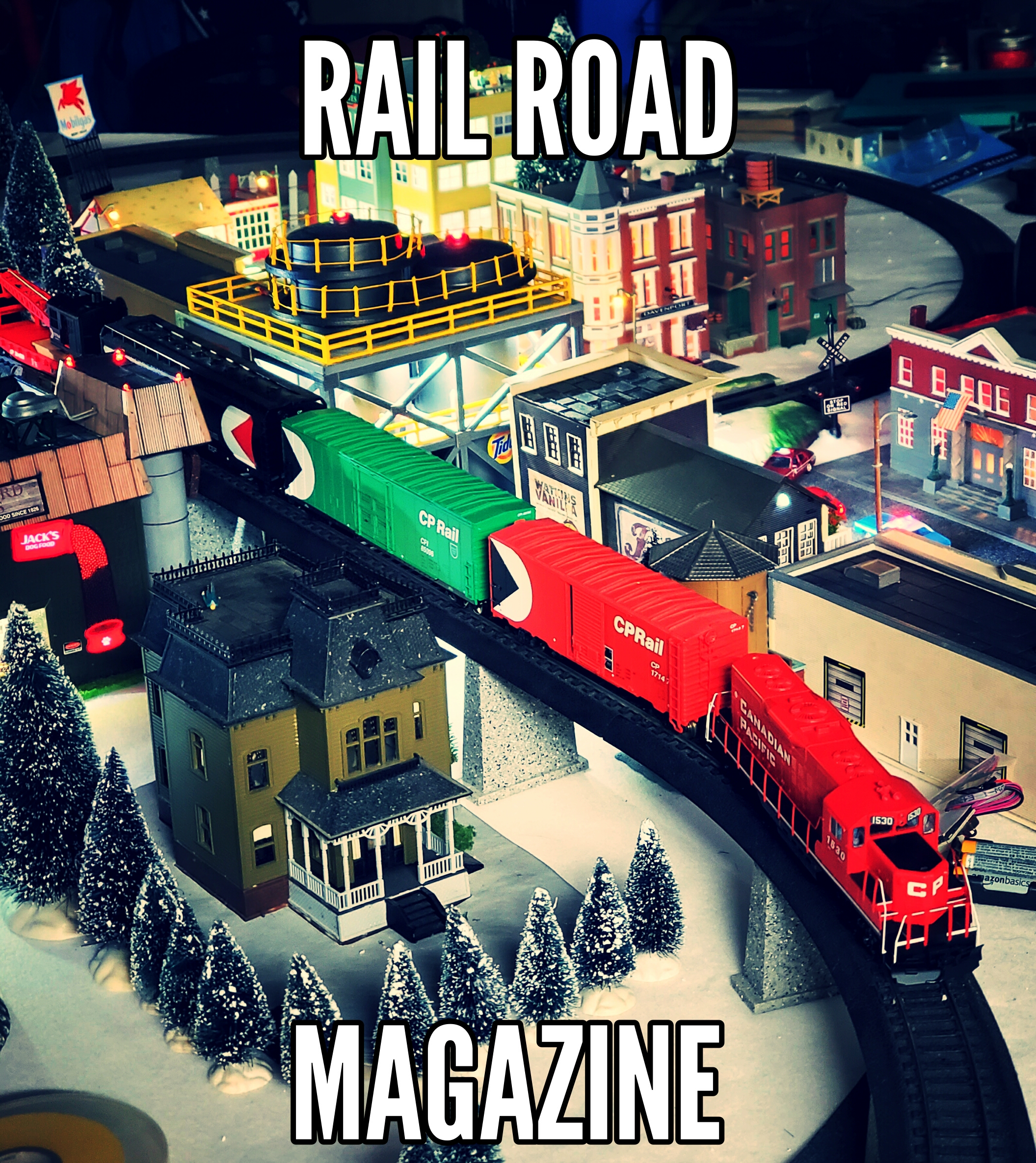 Walthers Trainline Flatcar with Logging Crane-Ready to Run-Canadian Pacific (red, Black; Multimark Logo) 931-1781 HO Scale Model Railroad - Freight Model customer photo 2