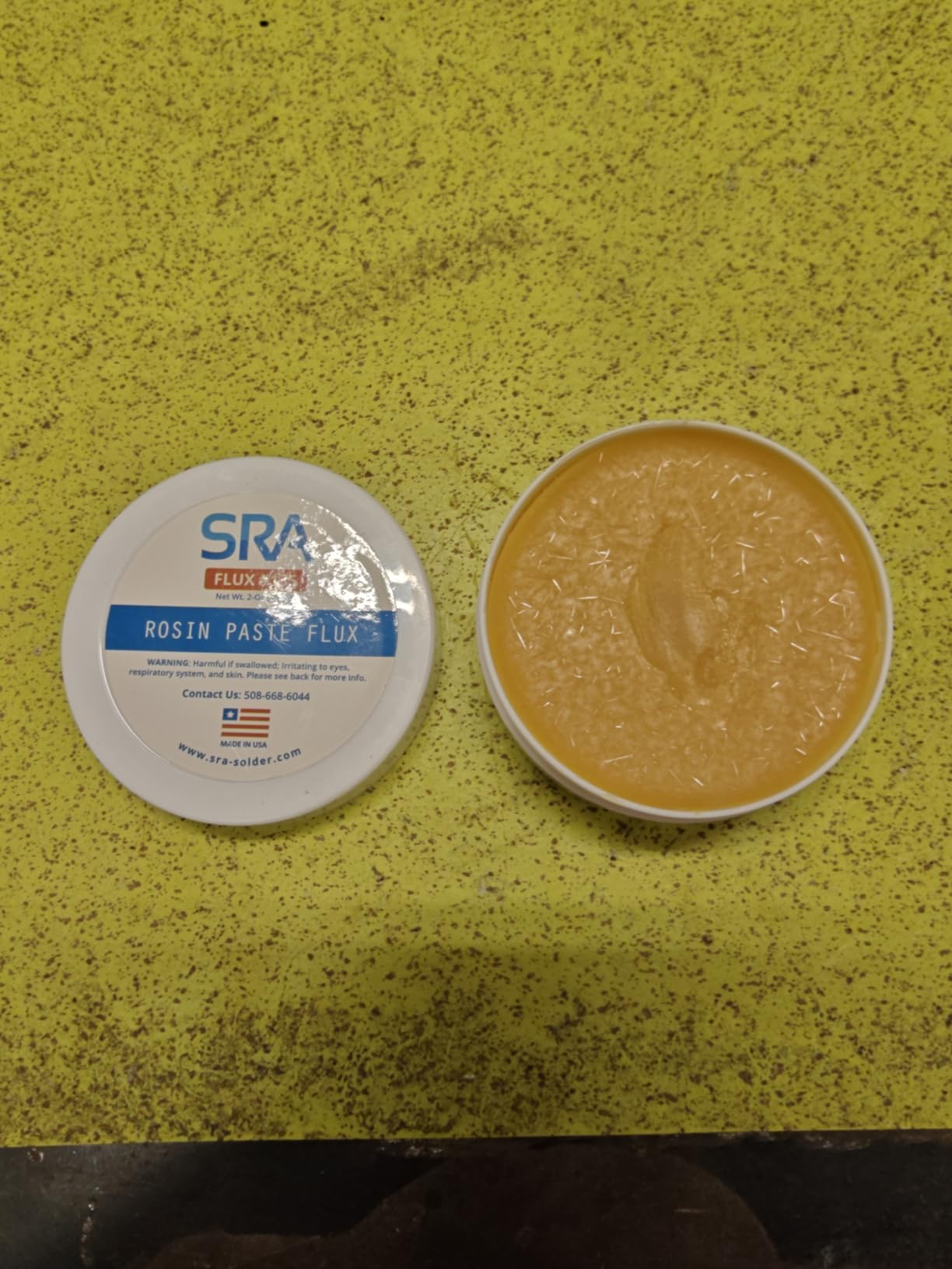 SRA Solder 135 Rosin Paste Soldering Flux For Electronics, No Clean Flux Made for Lead and Lead-Free Solder Circuit Boards and Copper Electrical Wire - Safe Clean Residues with No Goopy Mess (2oz Jar) customer photo 1