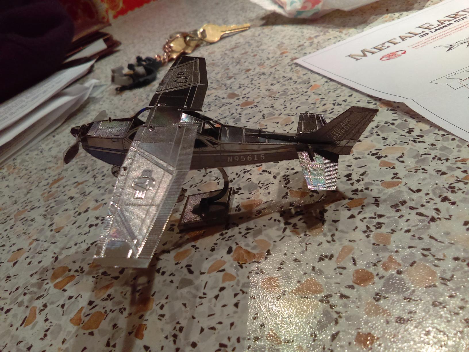 Metal Earth Cessna 172 Airplane 3D Metal Model Kit Fascinations customer photo 1