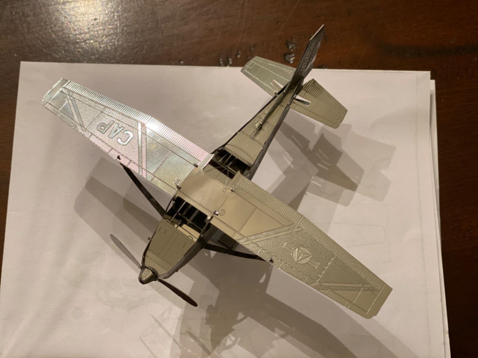 Metal Earth Cessna 172 Airplane 3D Metal Model Kit Fascinations customer photo 2