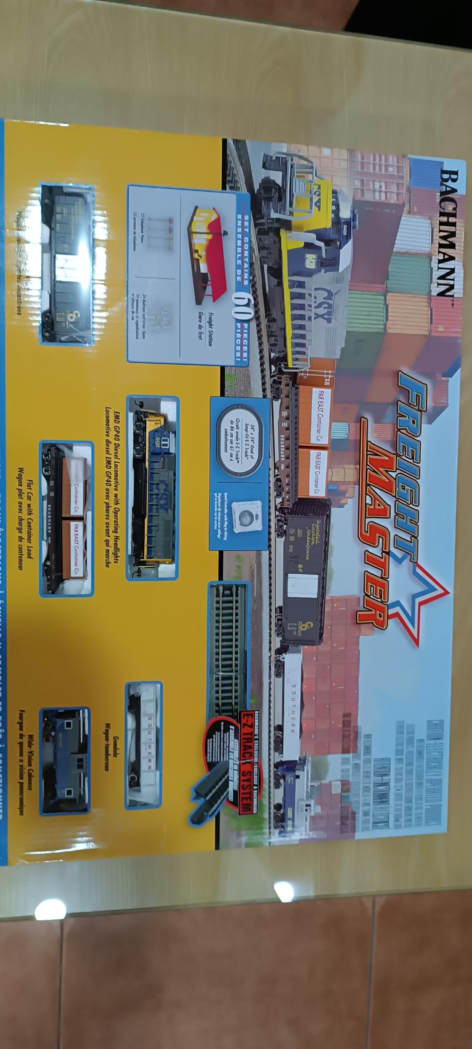 Bachmann Trains - Freightmaster Ready To Run 60 Piece Electric Train Set - N Scale, Silver, 0.5 Liters customer photo 1