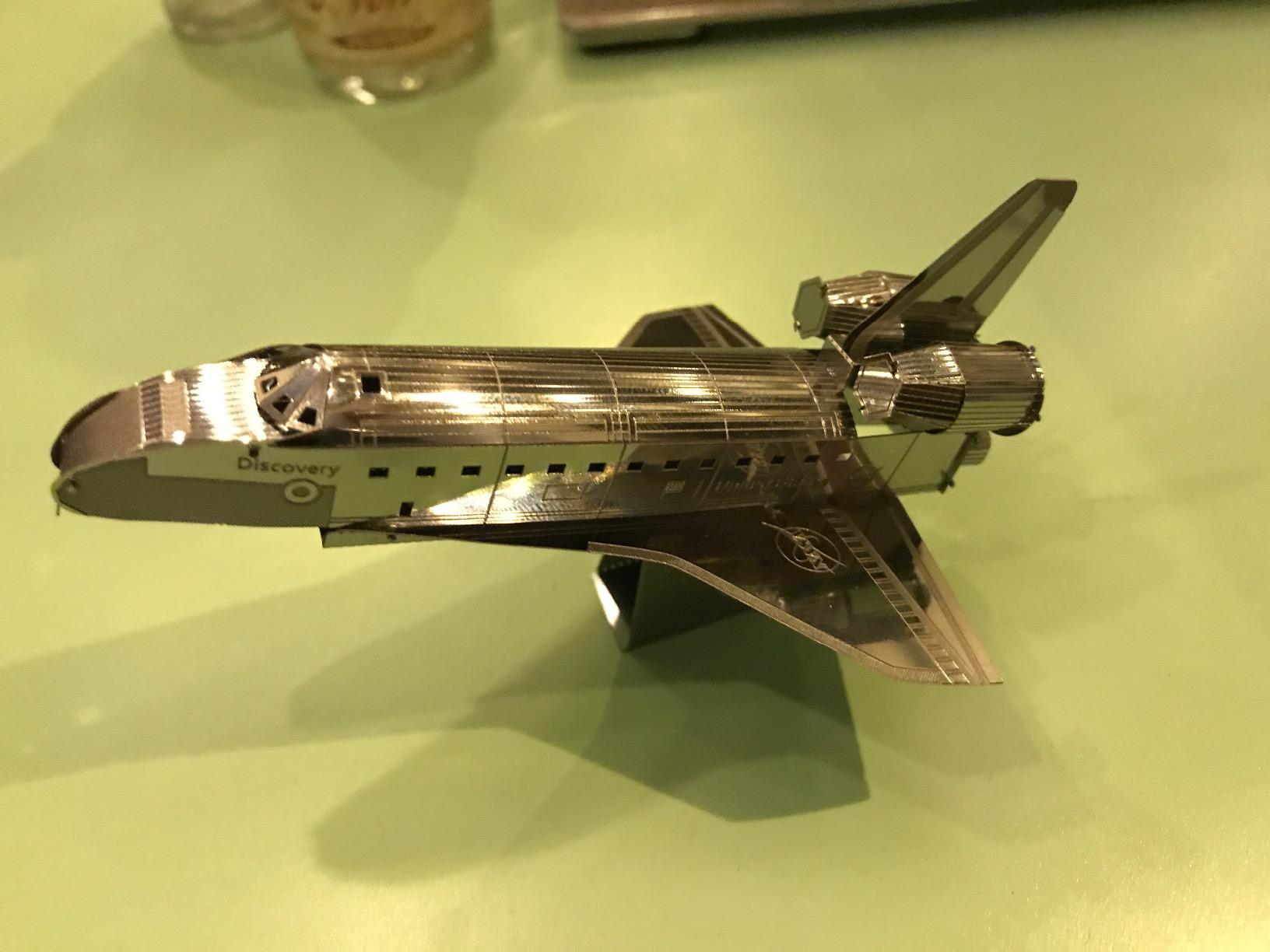 Fascinations Metal Earth Space Shuttle Discovery 3D Metal Model Kit customer photo 2