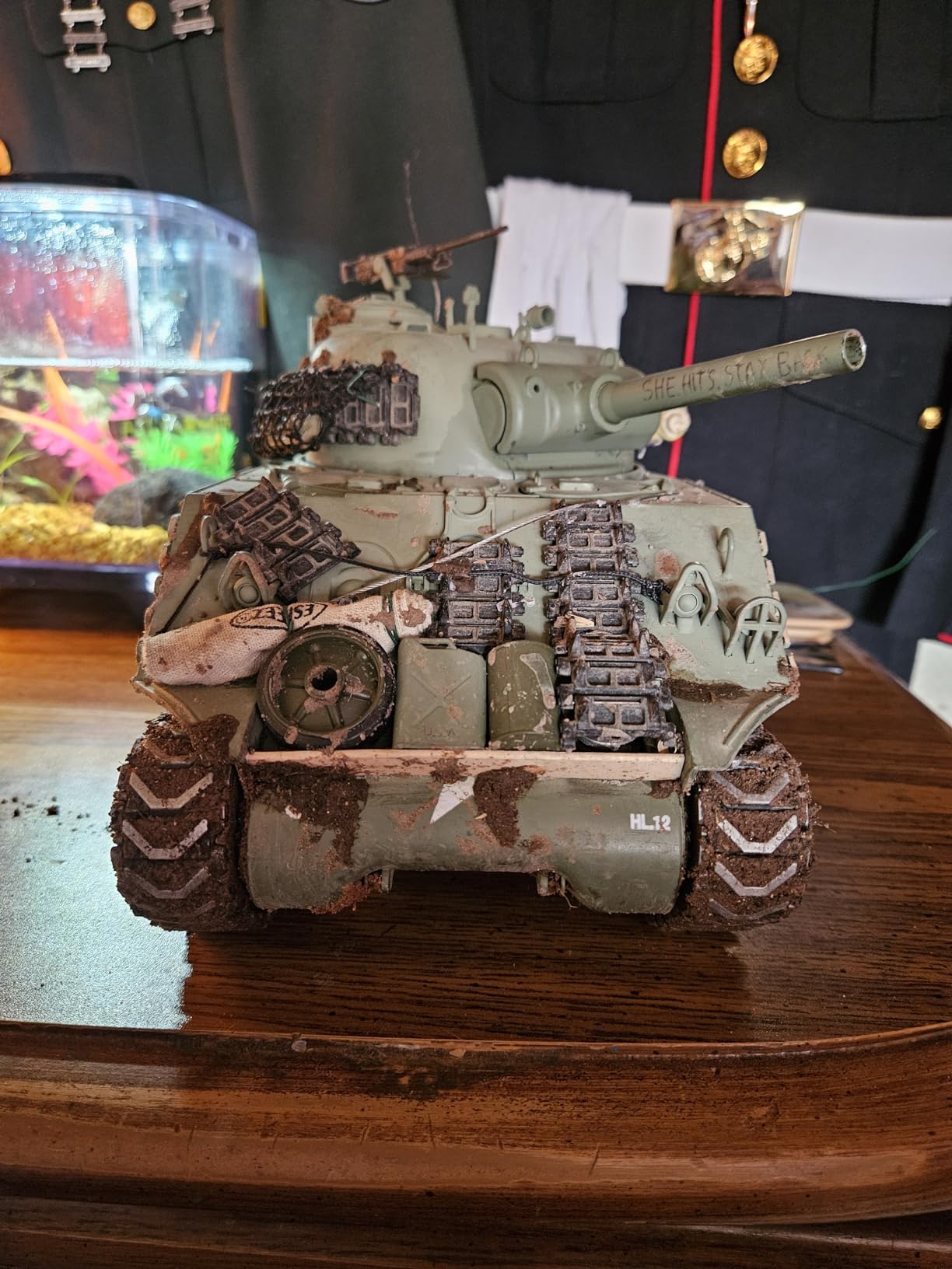 1/16 US M4A3 Sherman Tank (105mm Howitzer) Air Soft RC Battle Tank Smoke & Sound (Upgrade Version w/ Metal Gear & Tracks) customer photo 2