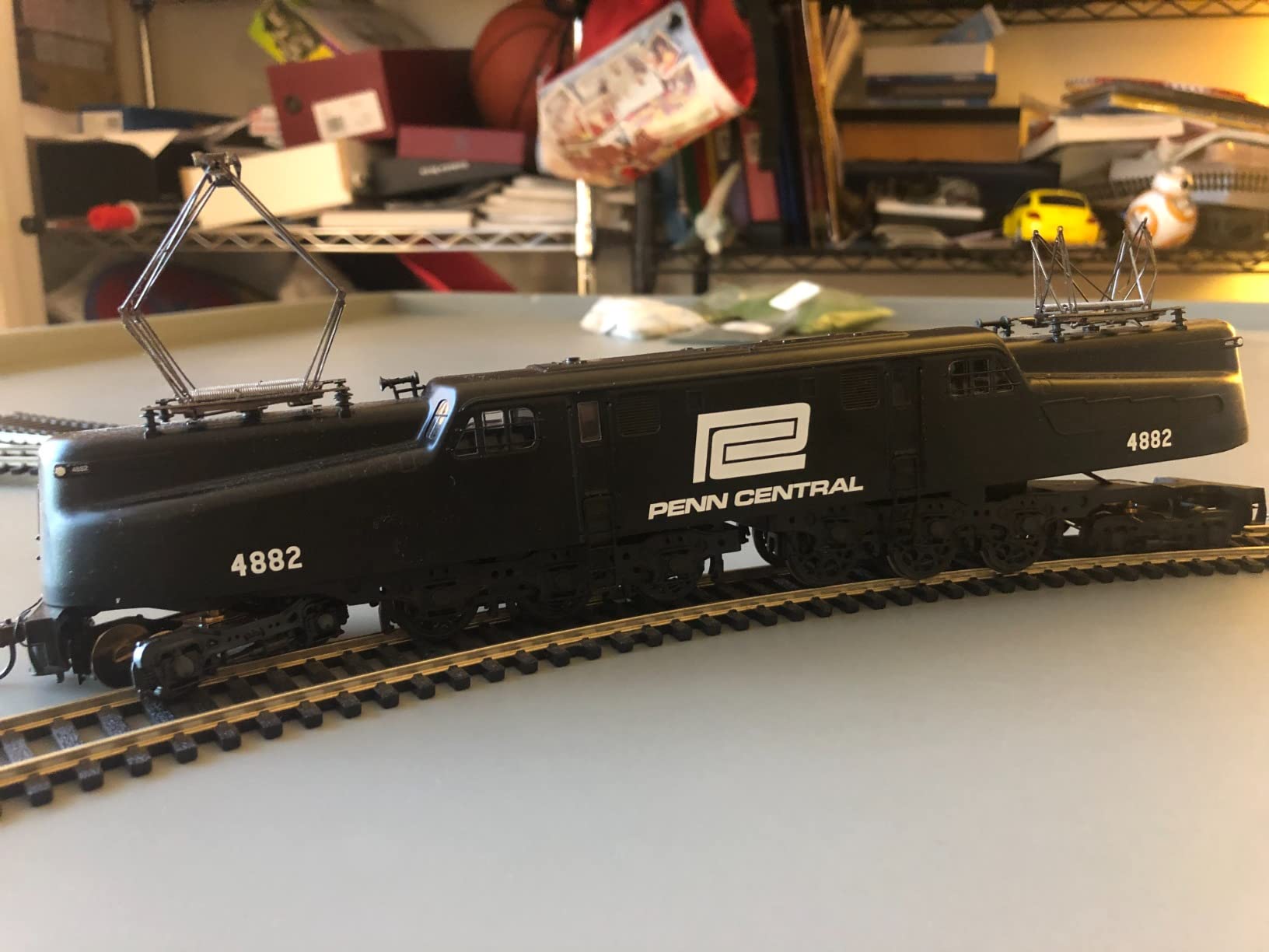 Bachmann Industries GG1 Electric DCC Sound Value Locomotive Penn Central Black with White Lettering #4853 HO Scale Train Car customer photo 3
