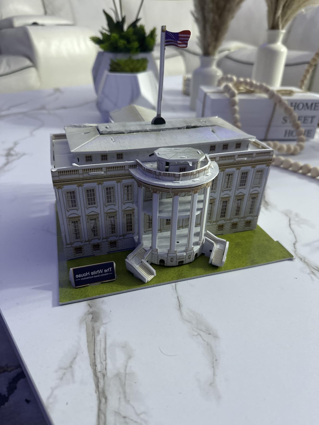 Liberty Imports The White House 3D Puzzle - Architectural Puzzles for Adults and Kids - Building Model DIY Kit, 35 Pieces customer photo 1