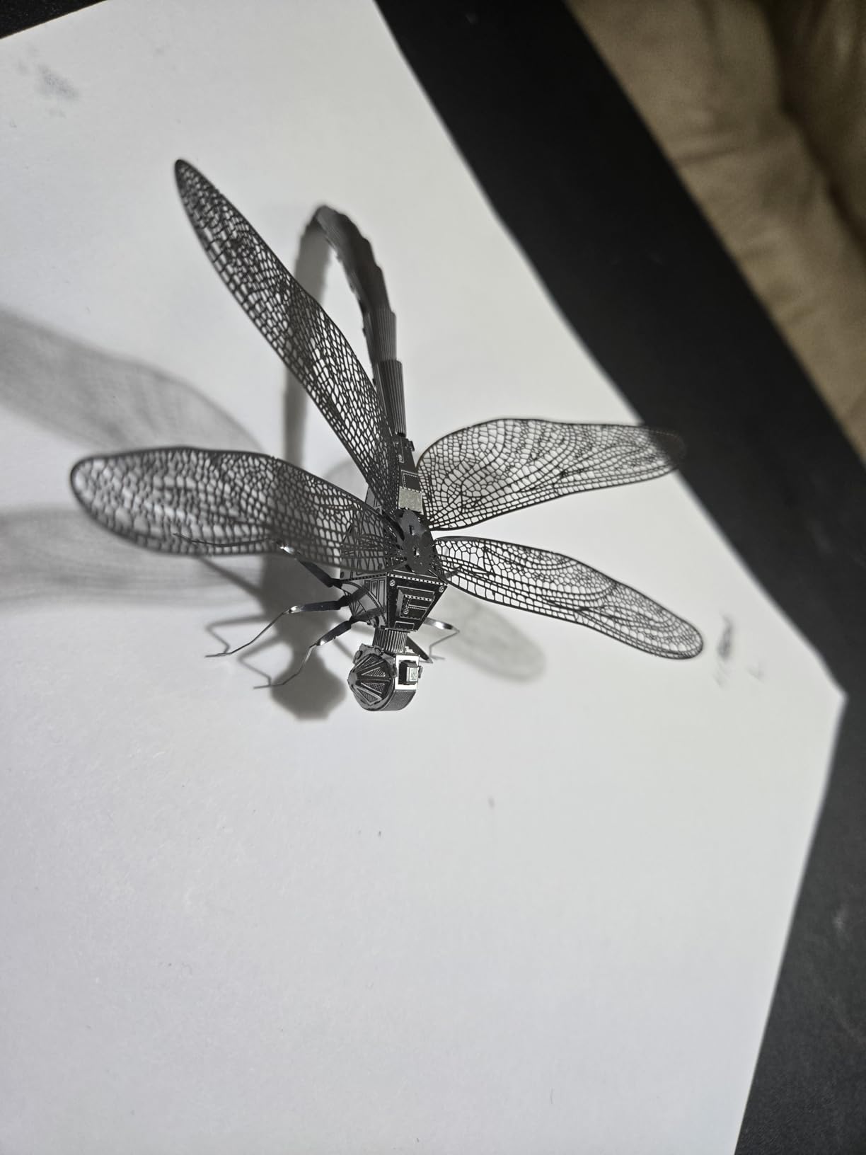 Fascinations Metal Earth Dragonfly 3D Metal Model Kit, silver customer photo 1