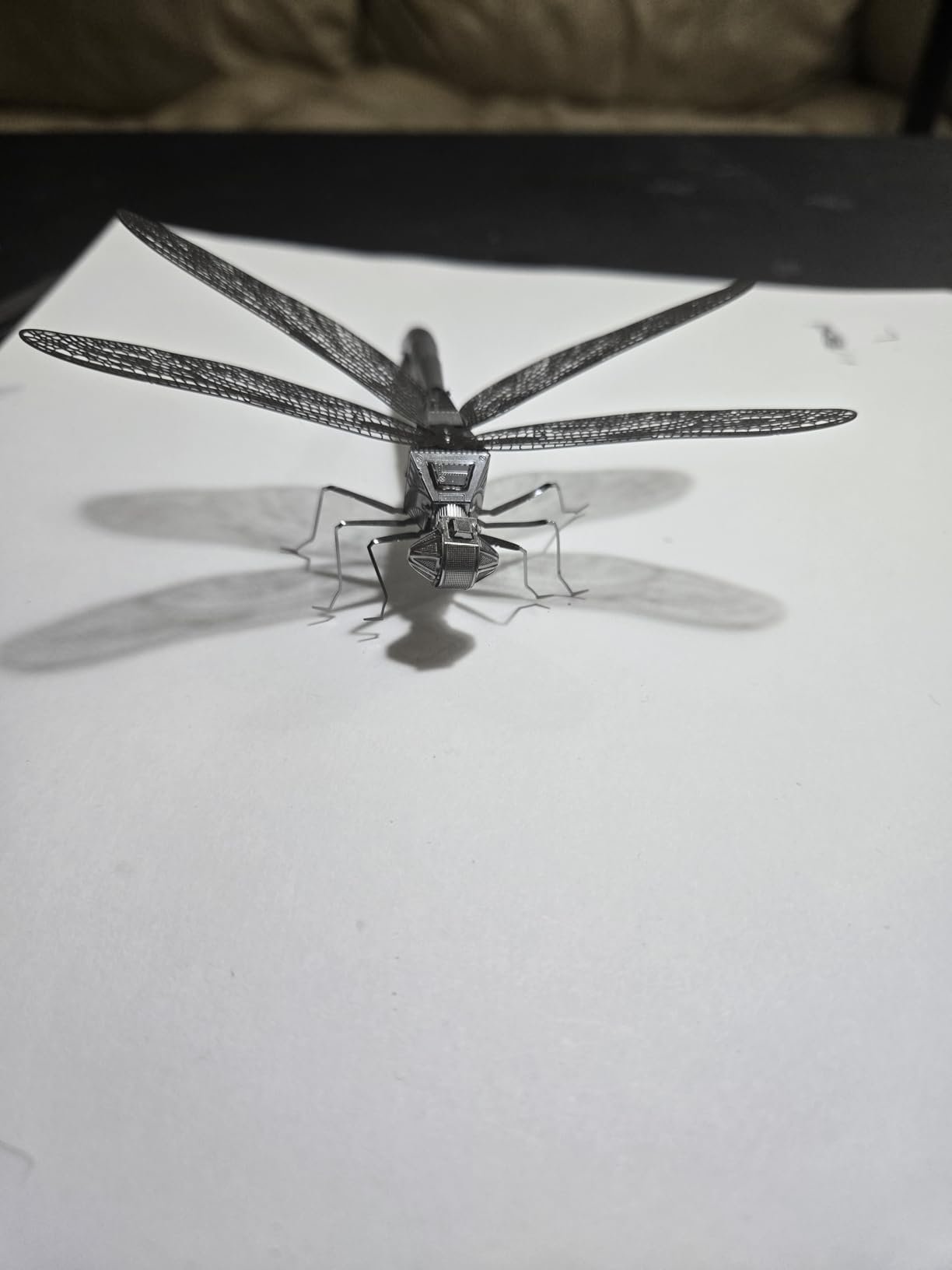 Fascinations Metal Earth Dragonfly 3D Metal Model Kit, silver customer photo 2