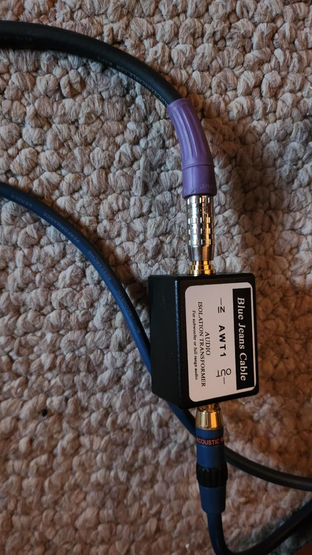 Blue Jeans Cable Audio Isolation Transformer/Ground Loop Hum Eliminator for Subwoofer or Full-Range Audio customer photo 1