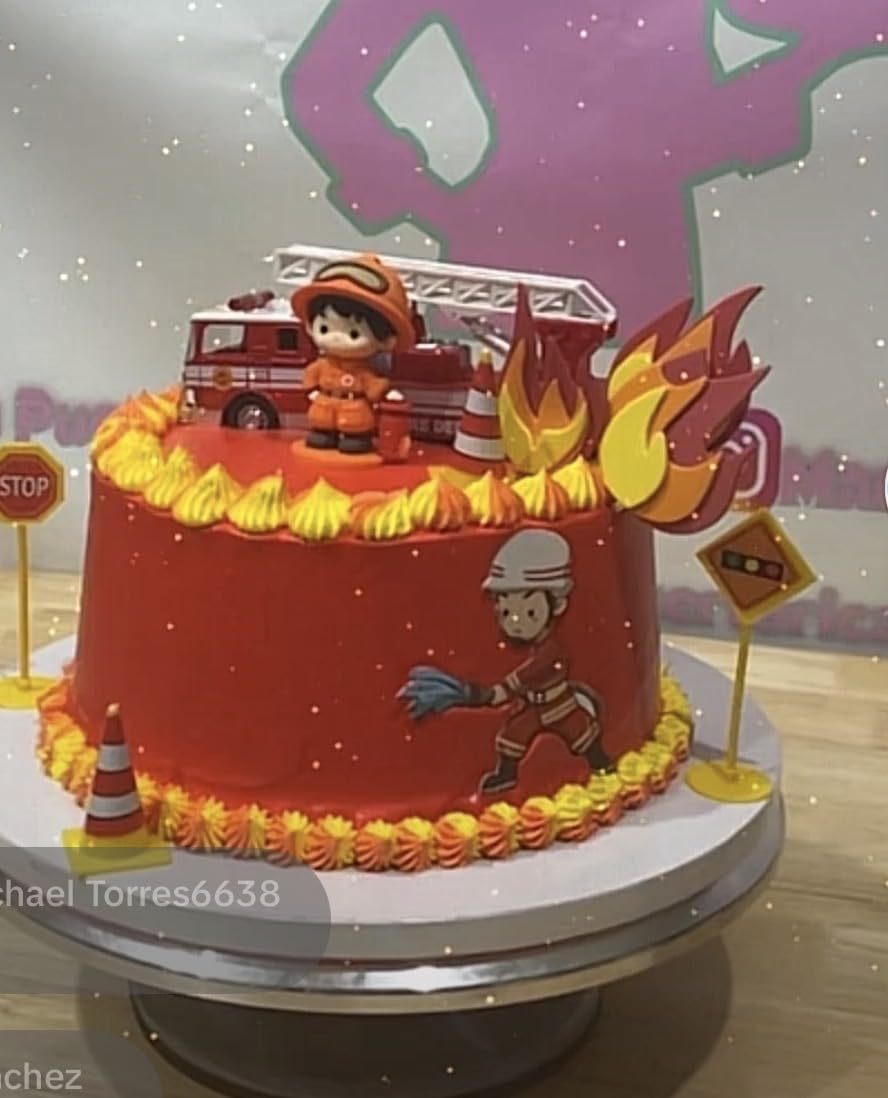 Master Toy Children's Collectible Die-Cast Metal Pull-Back Action & Sound Fire Engine Truck with Ladder, Red customer photo 1