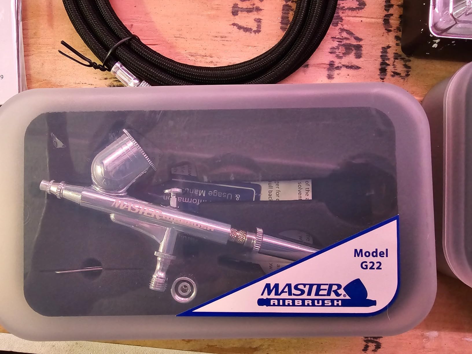 Master Airbrush Cool Runner II Airbrush Kit with Dual Fan Air Compressor, 3 Airbrushes, 6 Color Acrylic Paint Set, Cleaning Brushes & How-To Air Brush Manual, Gravity & Siphon Feed customer photo 2