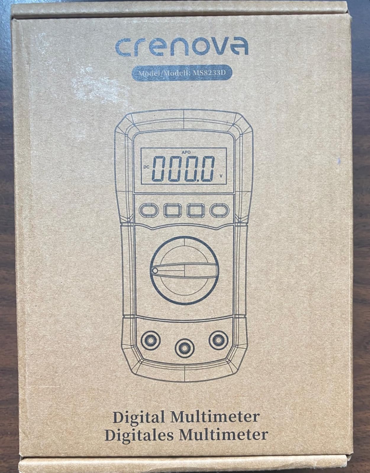 Crenova MS8233D Multimeter 6000 Counts Digital Multimeter DC AC Volt Meter Ohm Volt Amp Tester Measures Voltage Current Resistance Capacitance Continuity Diode Duty-Cycle Frequency NCV Live Wire Test customer photo 1