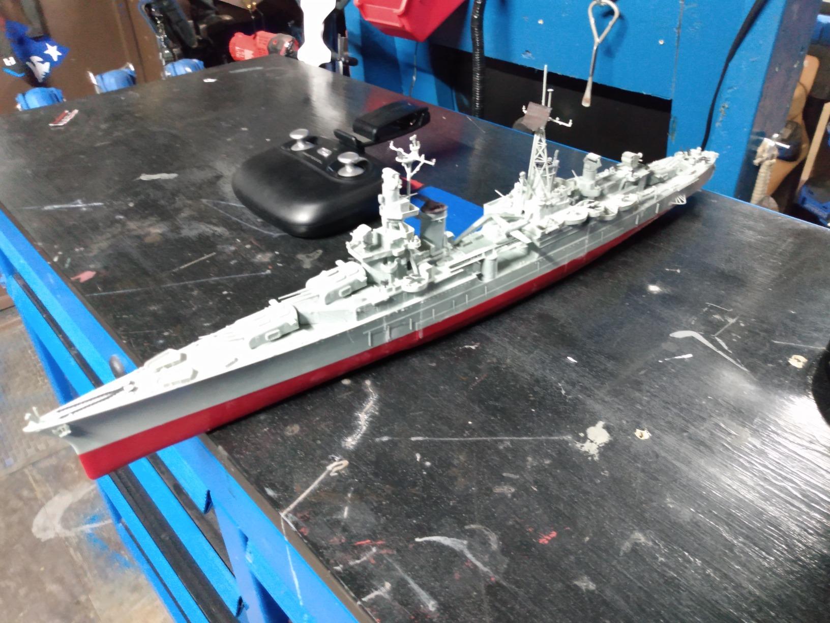 Academy Plastic Model 1/350th Scale USS CA-35 Indianapolis Military Ship Kit customer photo 1