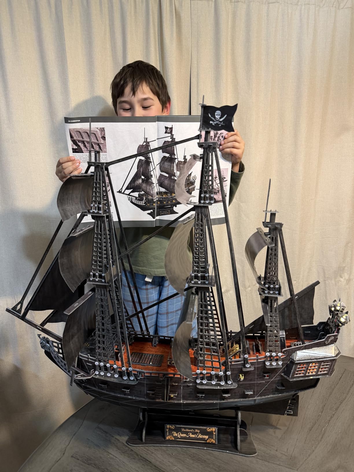 CubicFun 3D Puzzles Large HMS Victory Vessel Ship Sailboat Model Kits for Adults and Teens, 189 Pieces customer photo 2
