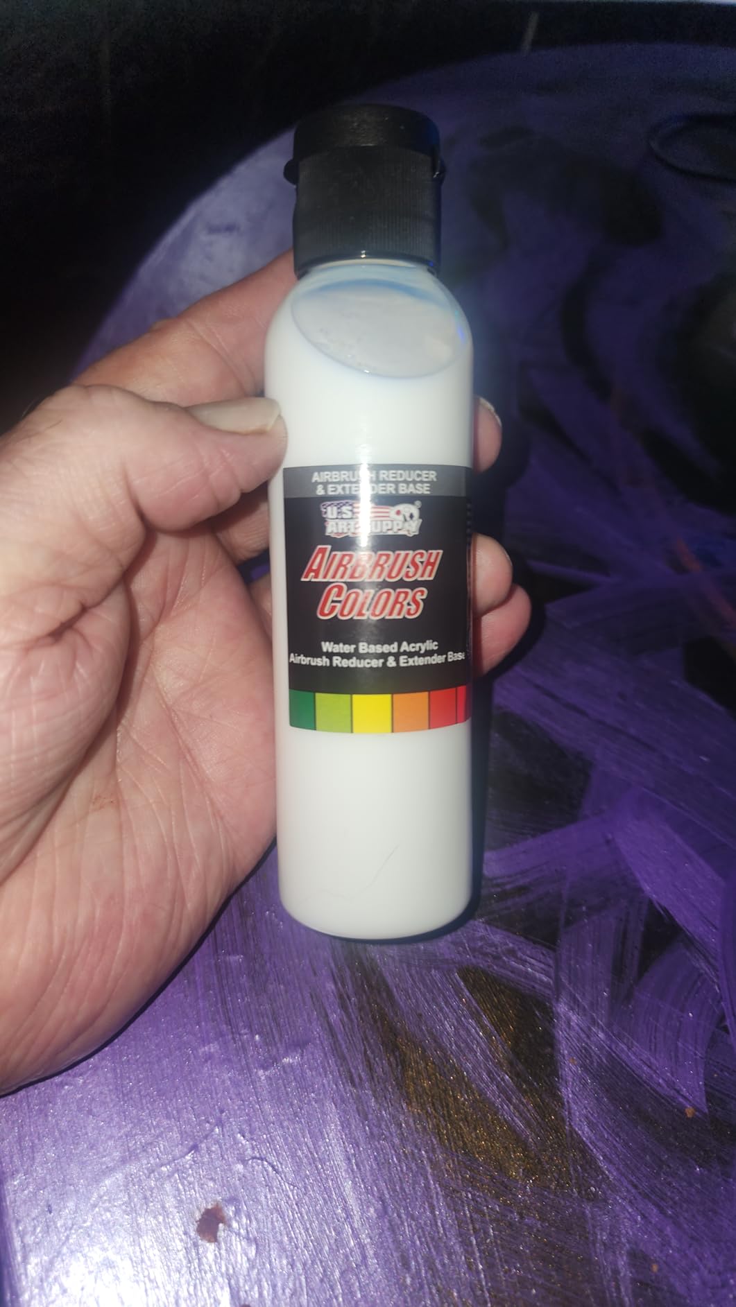 U.S. Art Supply 4-Ounce Airbrush Thinner Reducer and Extender Base for Acrylic Paints customer photo 1