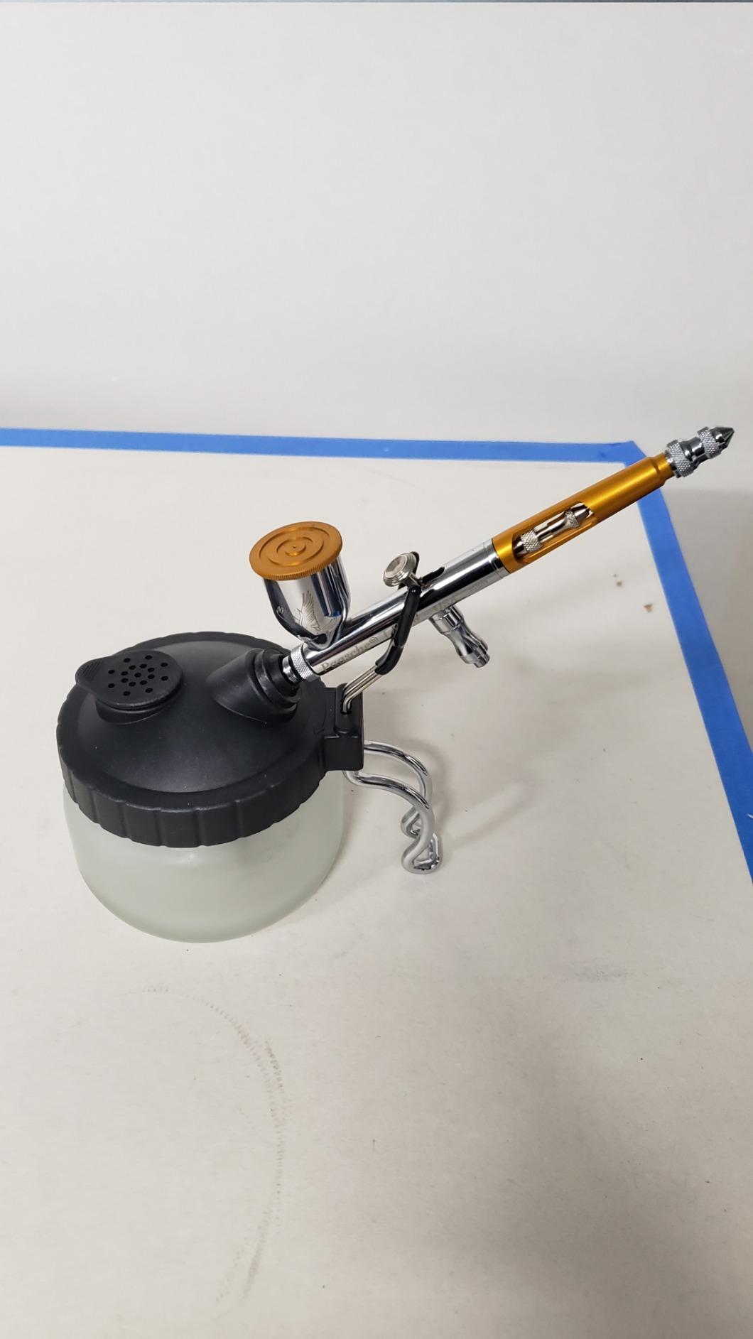 EBEST 4 SET Airbrush Cleaning Kit Repair Tools Needle Nozzle Brush Glass Cleaning Pot Holder customer photo 1