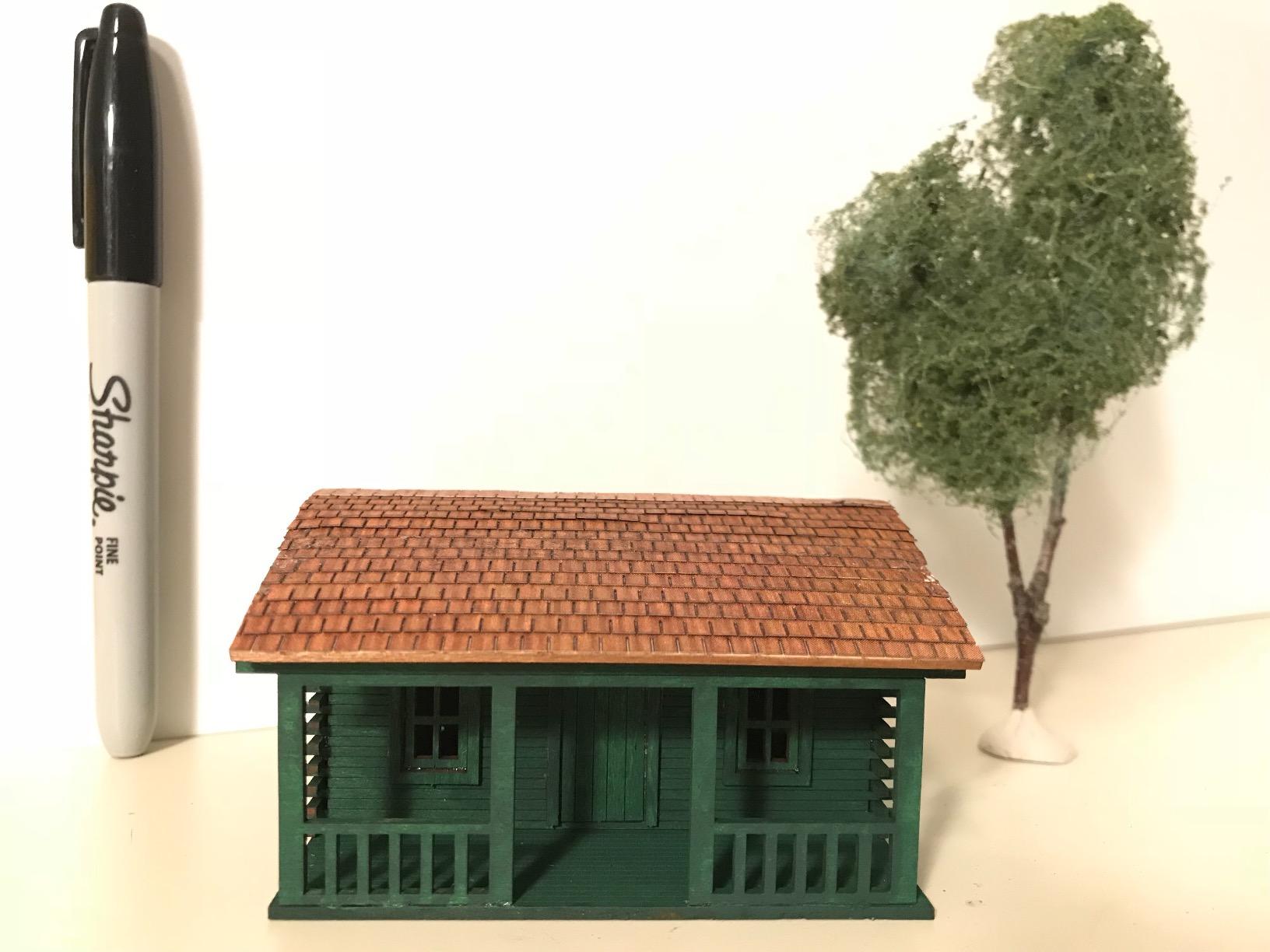 HO Scale Larry's Log Cabin Kit customer photo 2