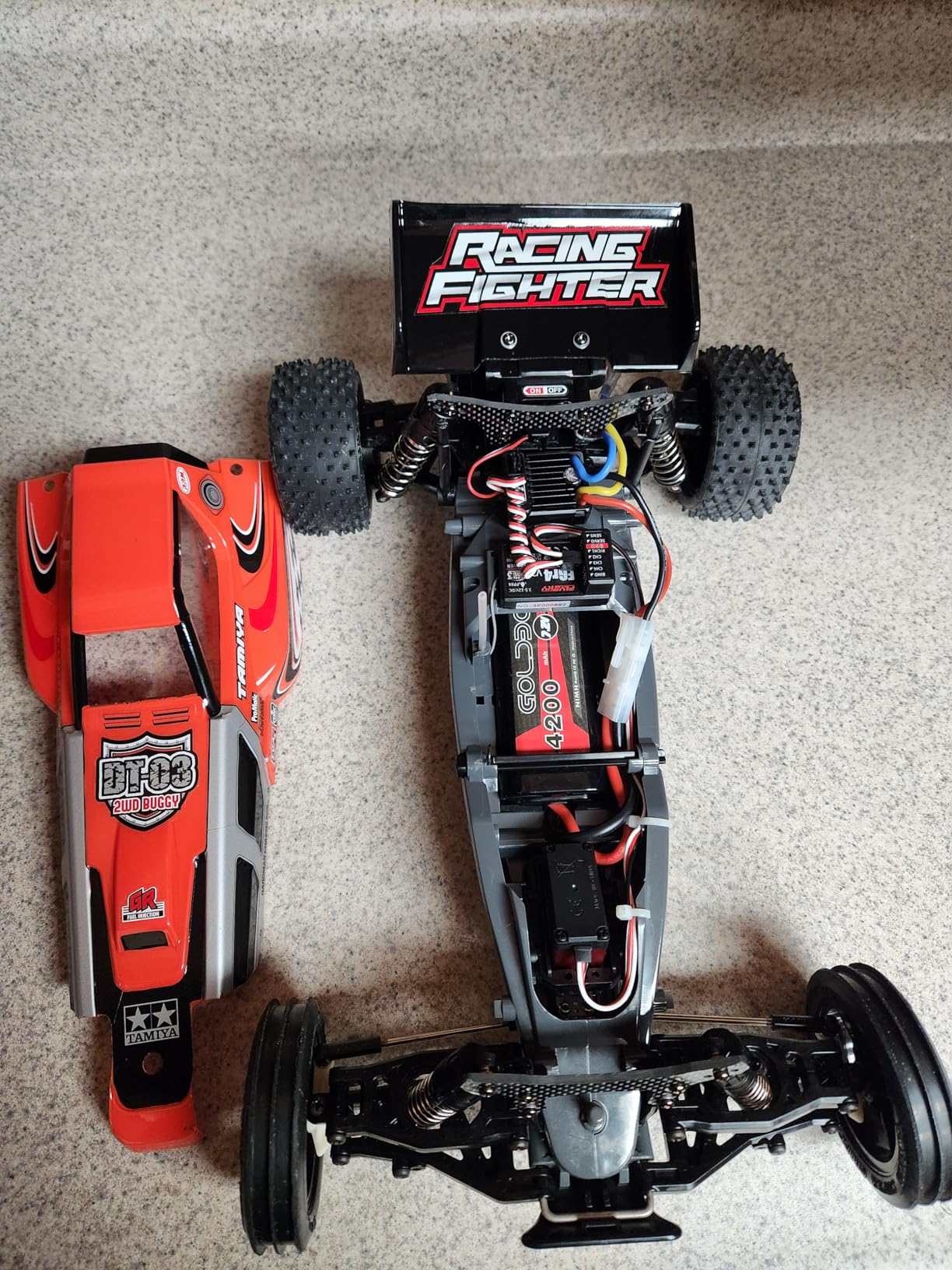 Tamiya America, Inc 1/10 Racing Fighter 2WD Off-Road Buggy DT03 Kit, TAM58628 customer photo 2