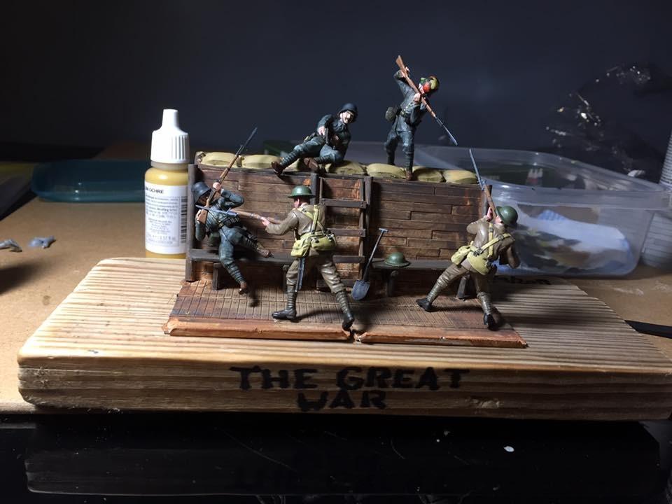 BRITISH & GERMAN INFANTRYMEN HAND TO HAND FIGHT WWI ERA 1/35 MASTER BOX 35116 customer photo 4