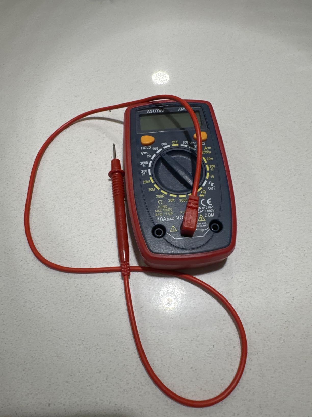 AstroAI Digital Multimeter Tester 2000 Counts with DC AC Voltmeter and Ohm Volt Amp Meter; Measures Voltage, Current, Resistance, Continuity and Diode customer photo 1