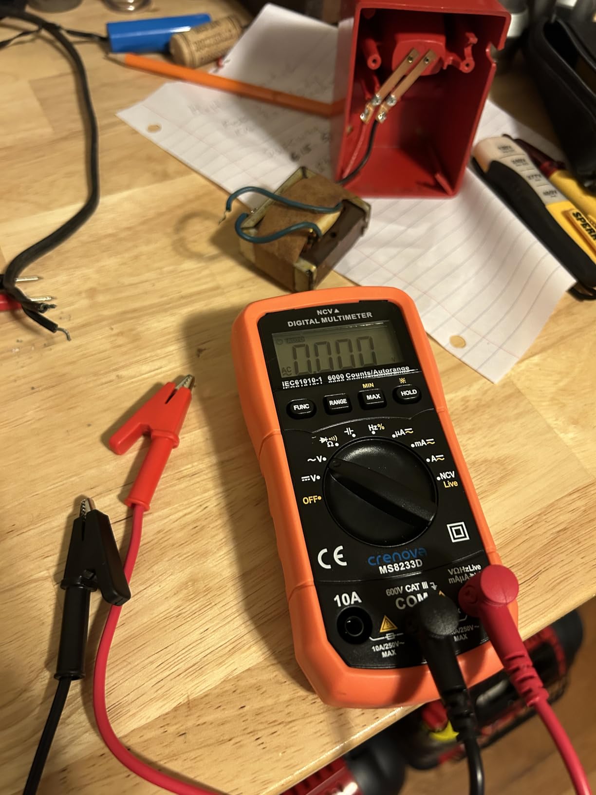 AstroAI Digital Multimeter Tester 2000 Counts with DC AC Voltmeter and Ohm Volt Amp Meter; Measures Voltage, Current, Resistance, Continuity and Diode customer photo 2