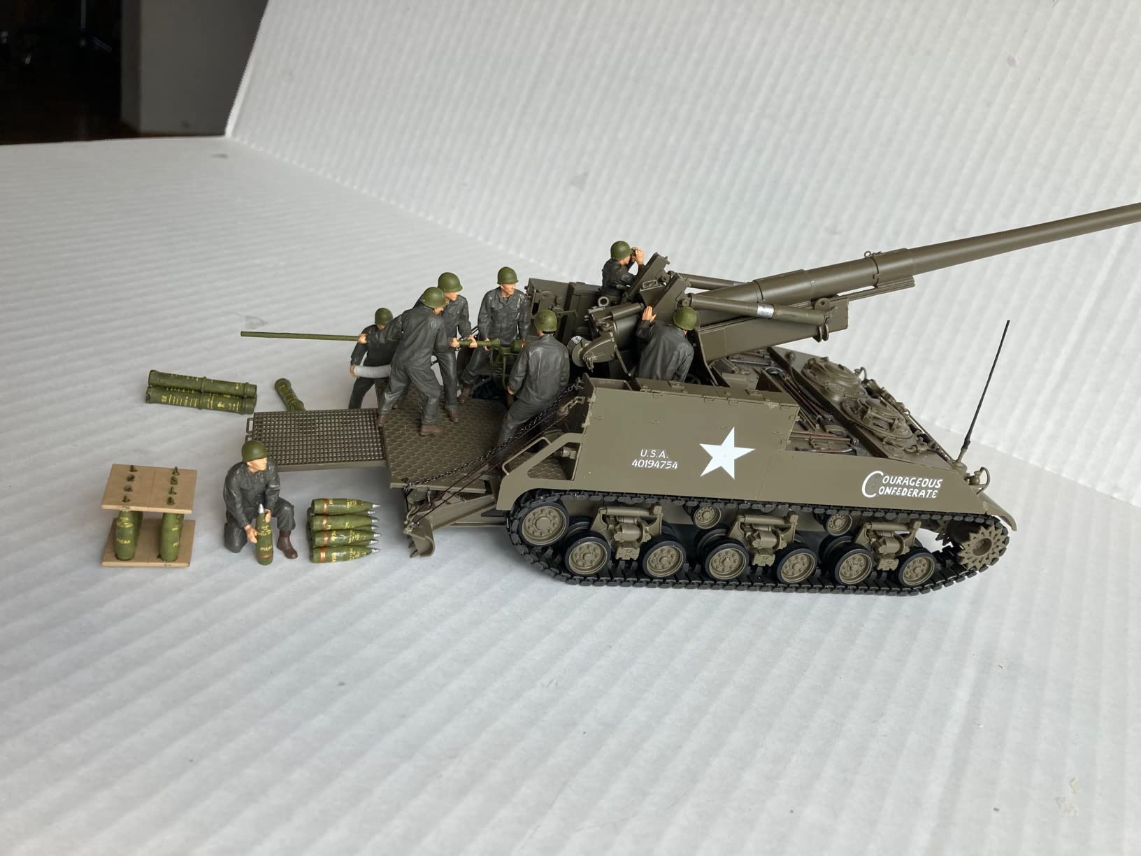 Tamiya Models U.S. Self-Propelled 155Mm Gun M40 1/35 Toy, Beige customer photo 2
