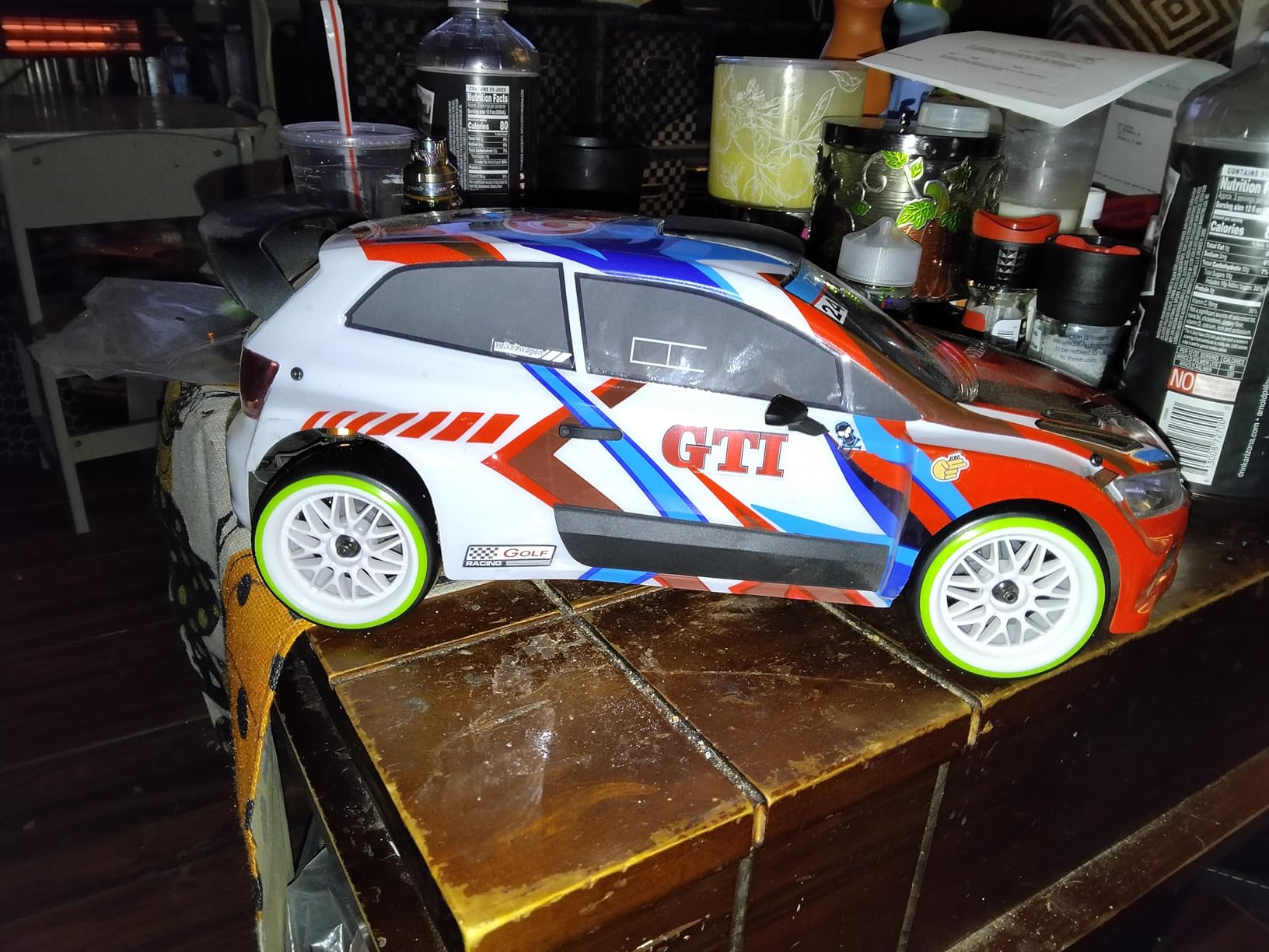 HobbyPark Hard Plastic 12mm Hex RC Drift Wheels and Tires for 1/10 Scale Tamiya HPI Traxxas Kyosho Redcat HSP Drifting, Set of 4 customer photo 1