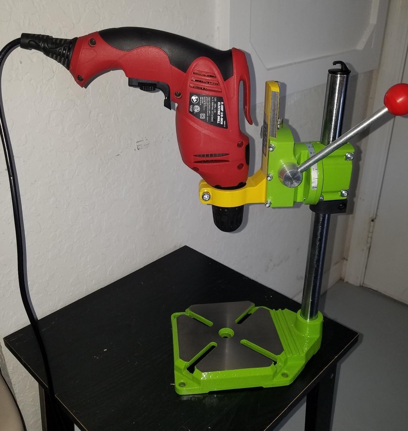 Floor Drill Press/Rotary Tool Workstation Drill Press Work Station/Stand Table for Drill Workbench Repair,drill Press Table,Table Top Drill Press90° Rotating Fixed Frame customer photo 1