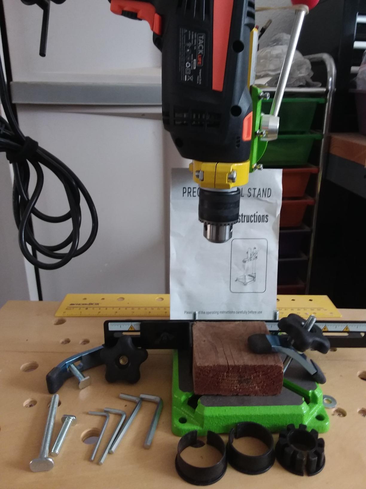 Floor Drill Press/Rotary Tool Workstation Drill Press Work Station/Stand Table for Drill Workbench Repair,drill Press Table,Table Top Drill Press90° Rotating Fixed Frame customer photo 2