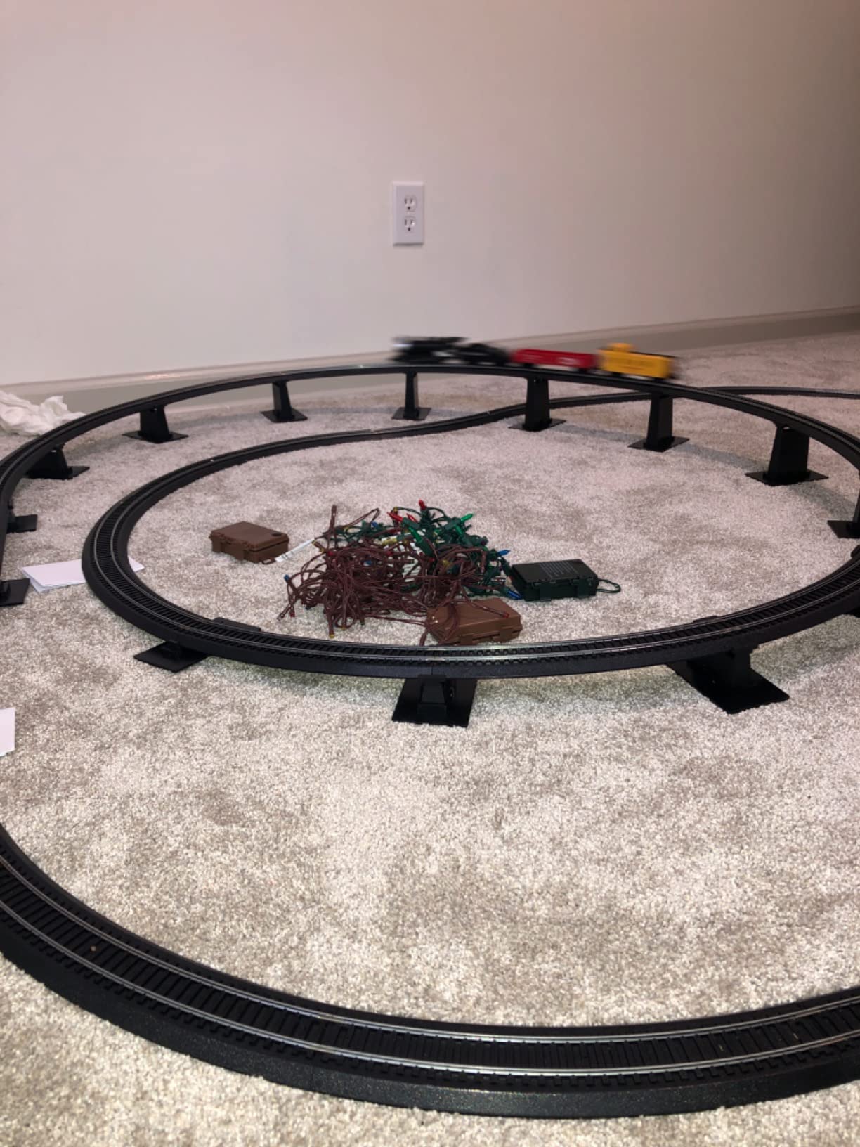 Bachmann Trains Snap-Fit E-Z TRACK E-Z TRACK OVER-UNDER FIGURE 8 TRACK PACK - Steel Alloy Rail With Black Roadbed - HO Scale customer photo 1